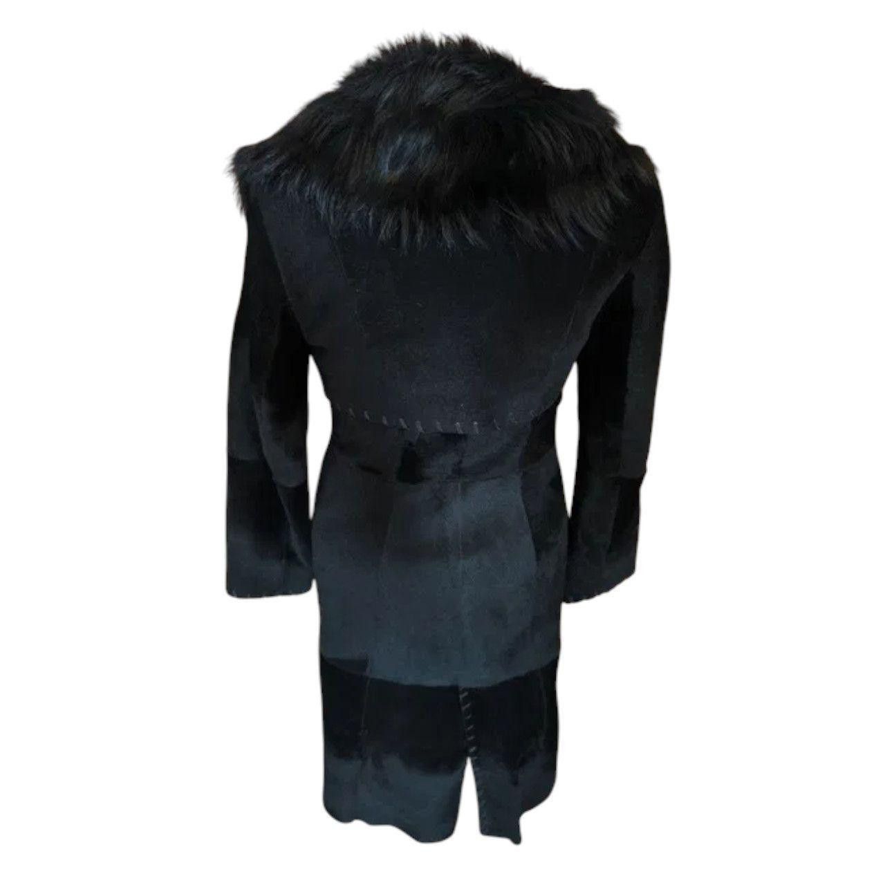 Other Black leather sherling coat sz M Size M / US 6-8 / IT 42-44 - 2 Thumbnail