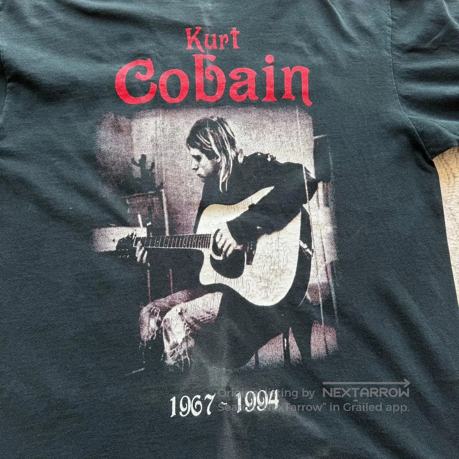 Vintage Vintage 00s Kurt Cobain Bootleg Nirvana Tee. Size US M / EU 48-50 / 2 - 5 Thumbnail