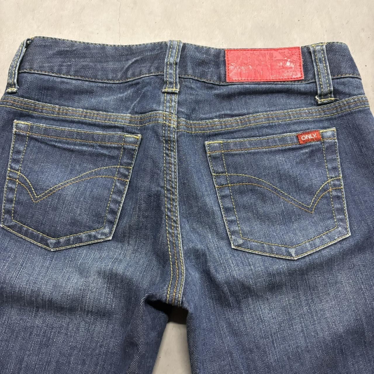 Vintage Crazy Vintage Y2K/2000s Super Baggy Wideleg Streetwear Skater Only Jeans Short Dark Wash Denim Jeans! Size US 28 / EU 44 - 5 Thumbnail