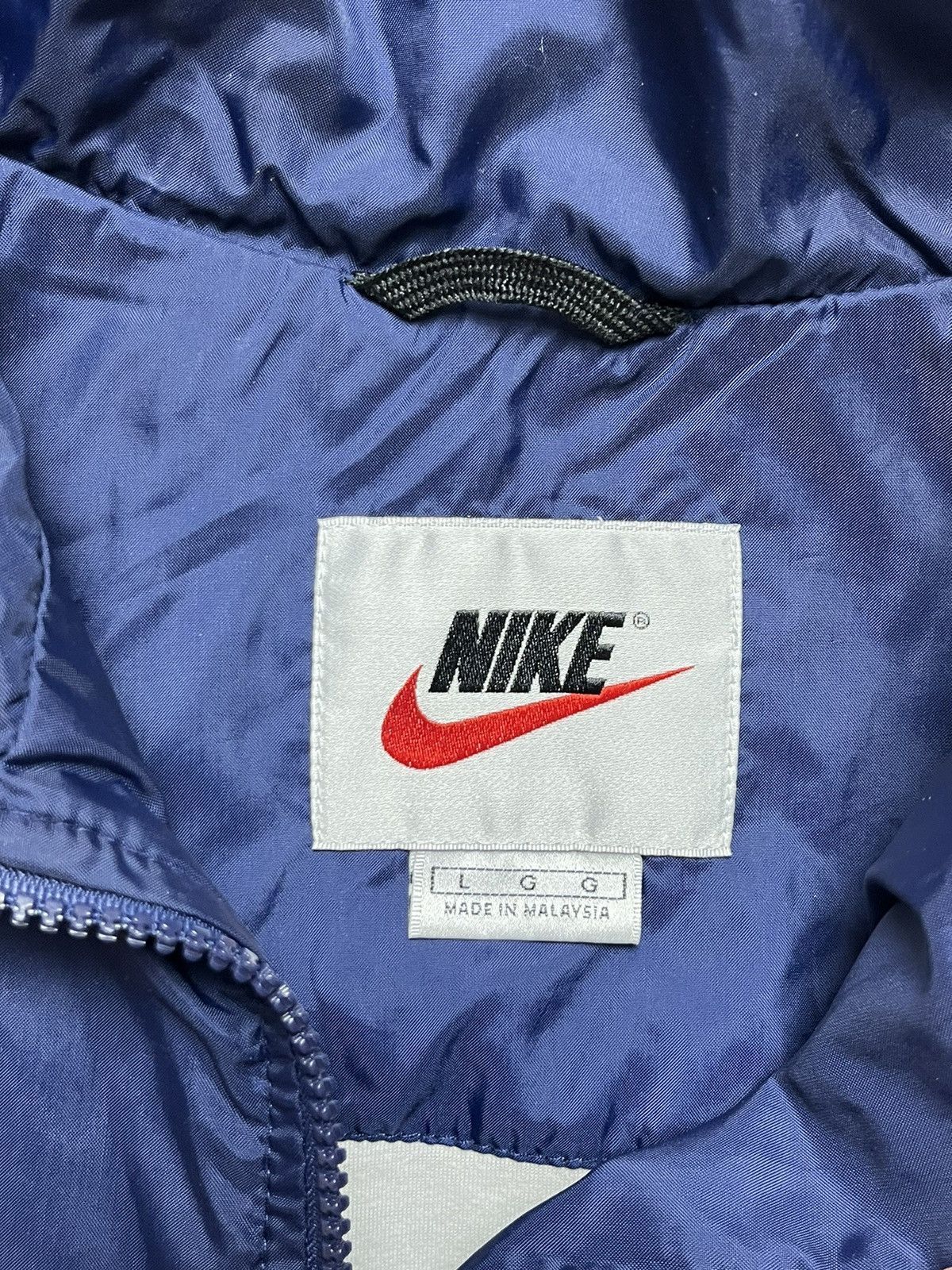 Nike × Vintage 🧥😬Vintage Nike Jacket Big Reflective Swoosh Size US L / EU 52-54 / 3 - 4 Thumbnail