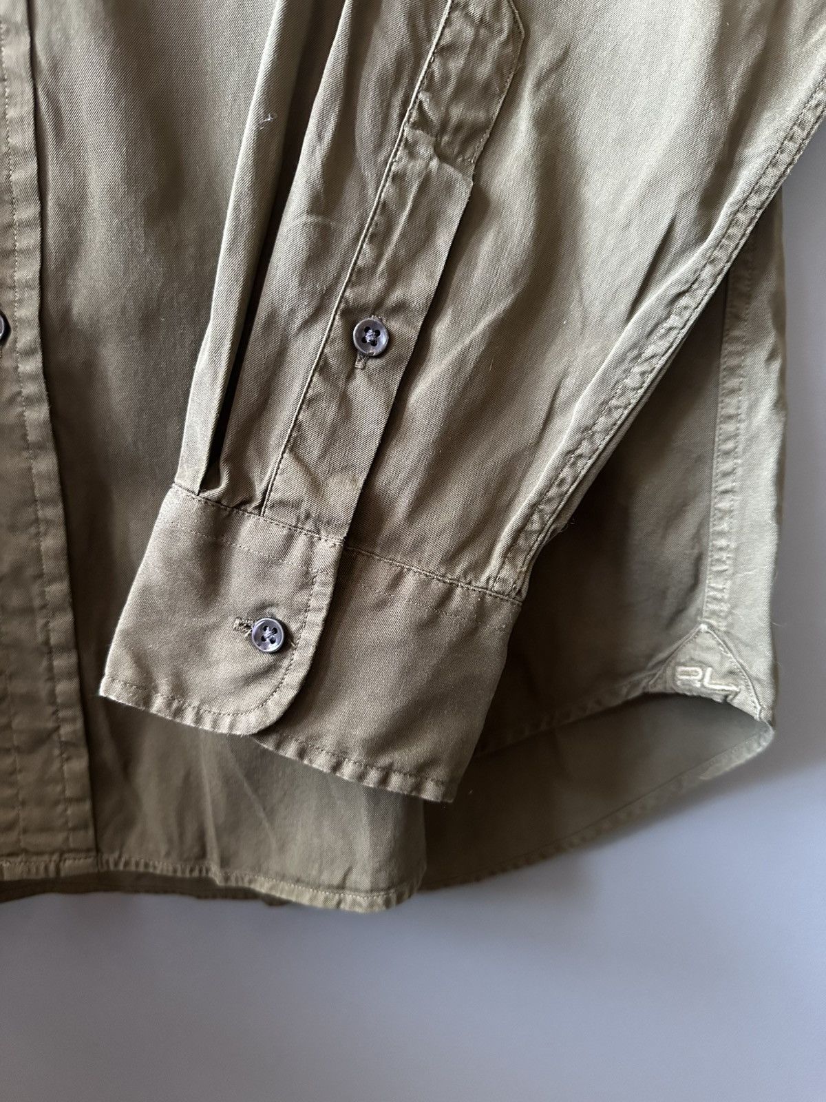 Ralph Lauren Black Label Ralph Lauren Black Label Olive Shirt Size L Size US L / EU 52-54 / 3 - 4 Thumbnail