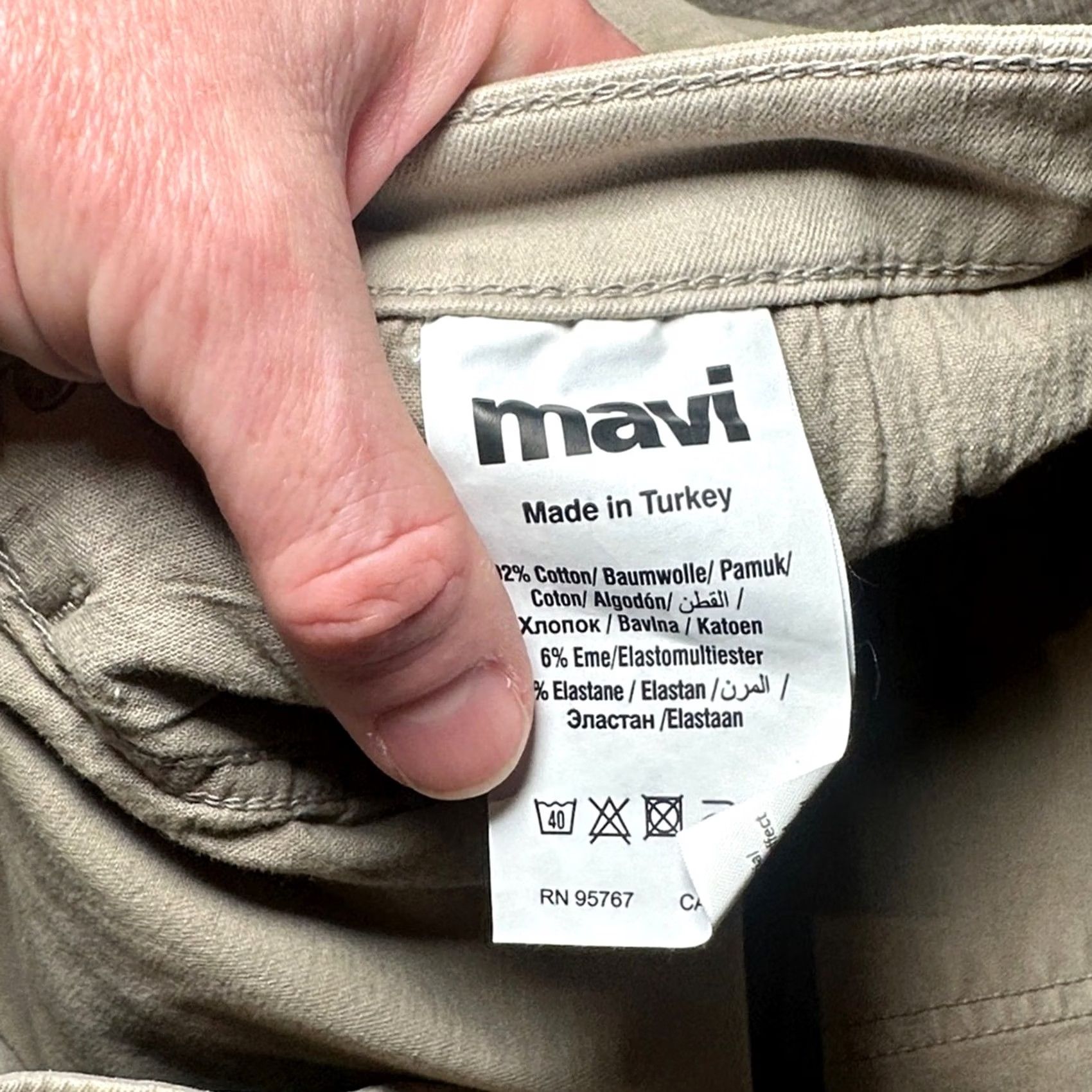 Mavi Mavi Zach Straight Leg Stone Washed Comfort Jeans 46x32 Mens Tan Khaki 92% Cotton 6% Polyester 2% Spandex NWT Size US 30 / EU 46 - 7 Thumbnail