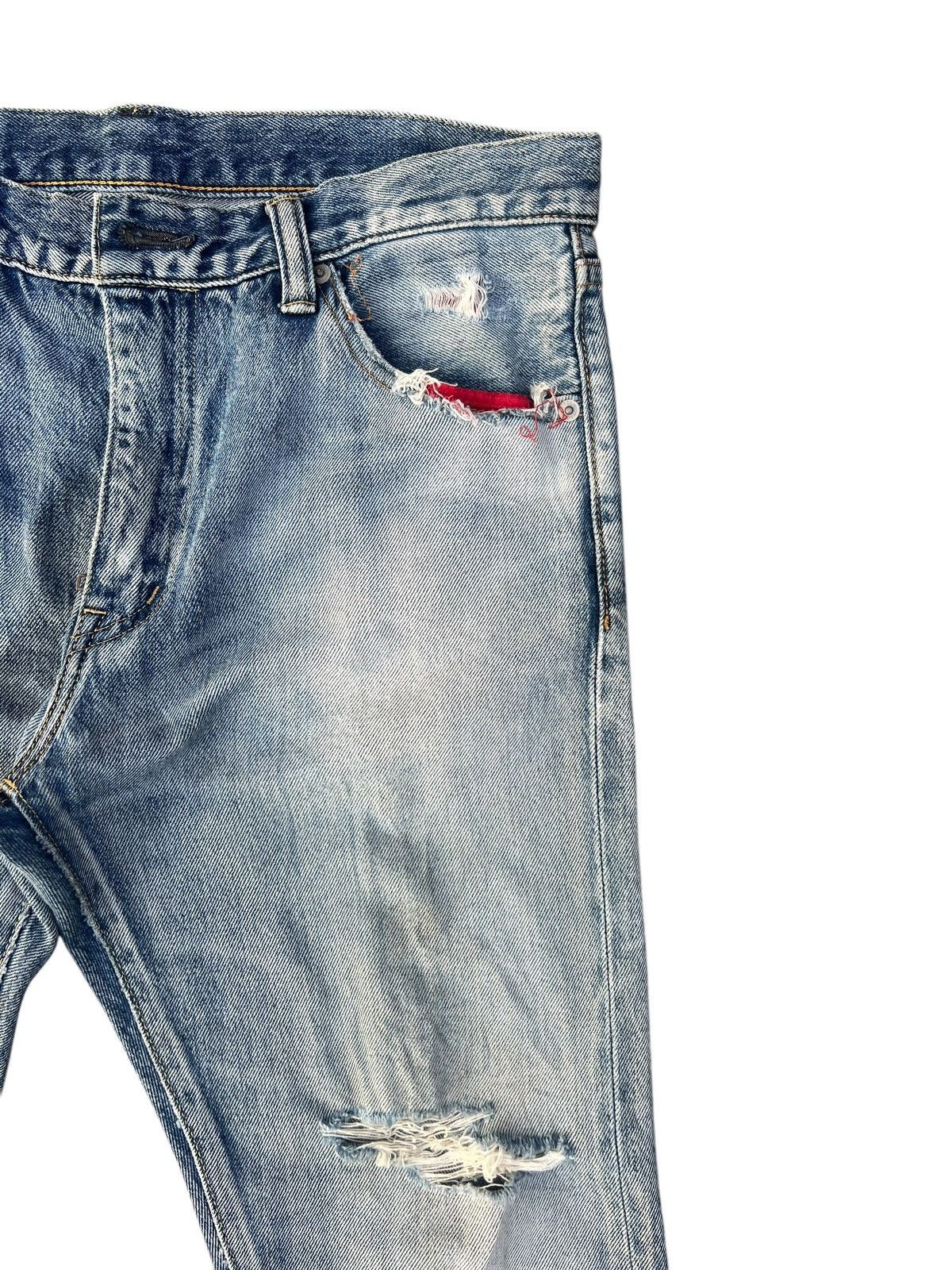 Swagger Vintage Swagger Japan Fade Stains Distress Denim Jeans Size US 30 / EU 46 - 9 Thumbnail