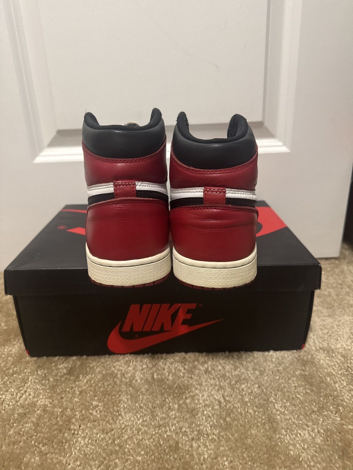 Jordan Brand Air jordan 1 retro high OG BLACK TOE 2016 Size US 8 / EU 41 - 5 Thumbnail