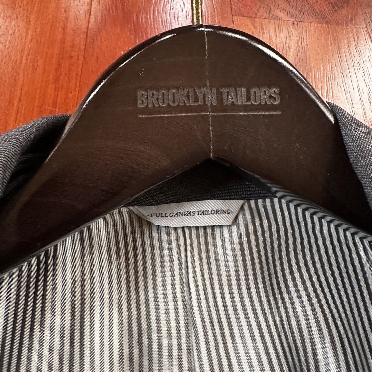 Brooklyn Tailors Brooklyn Tailors BKT 50 Wool Sharkskin Jacket - Size 2 Size 36S - 6 Thumbnail