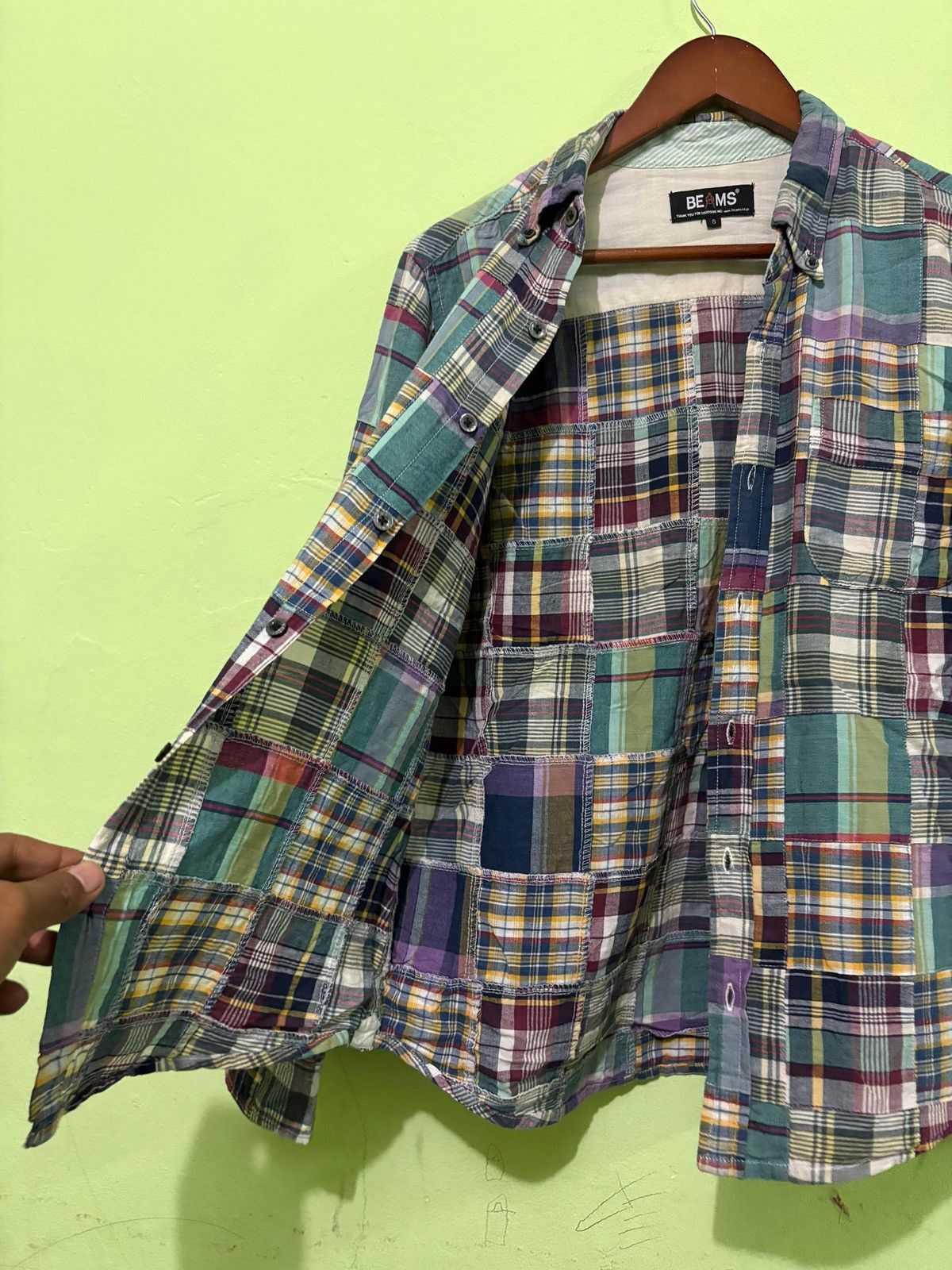 Beams Plus Vintage Beam Patch Work Button Up Shirt Kapital Inspired Size US S / EU 44-46 / 1 - 4 Thumbnail