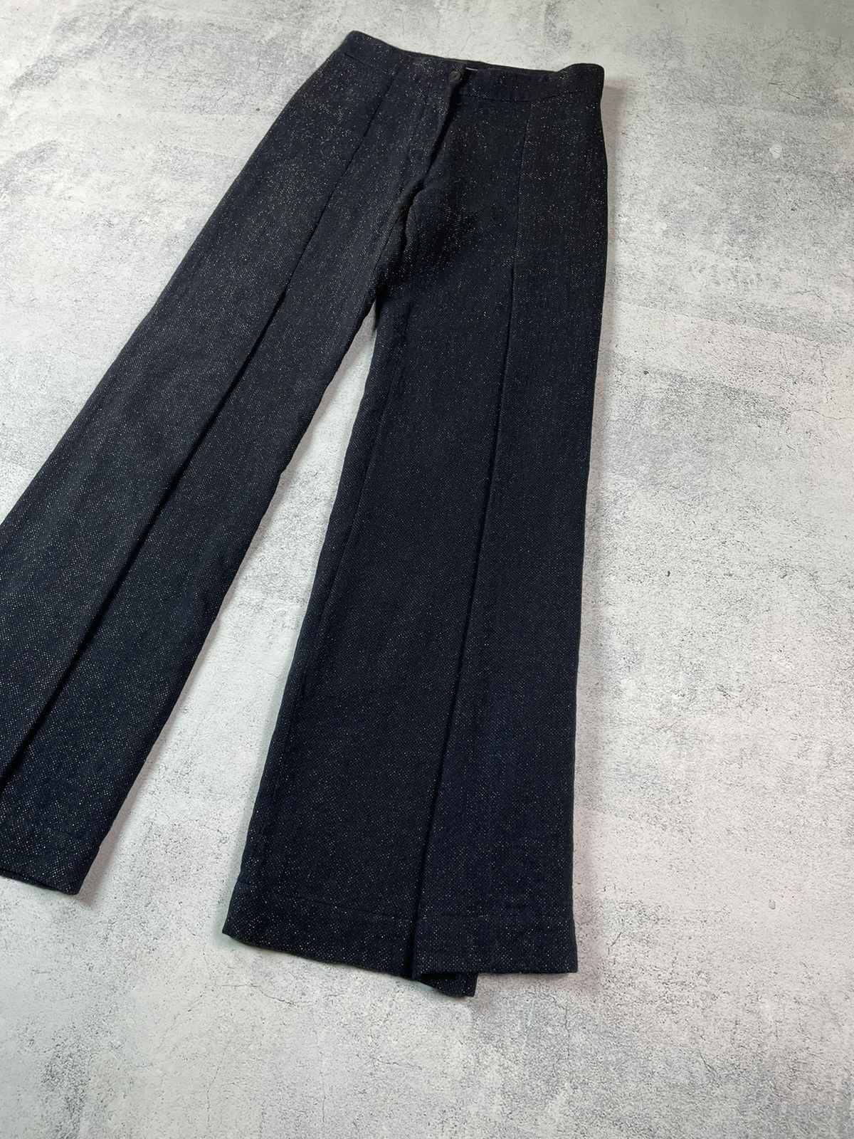 Ann Demeulemeester Ann Demeulemeester Shiny Polka Dot Blazer & Wide Pants Suit Size XS / US 0-2 / IT 36-38 - 9 Thumbnail