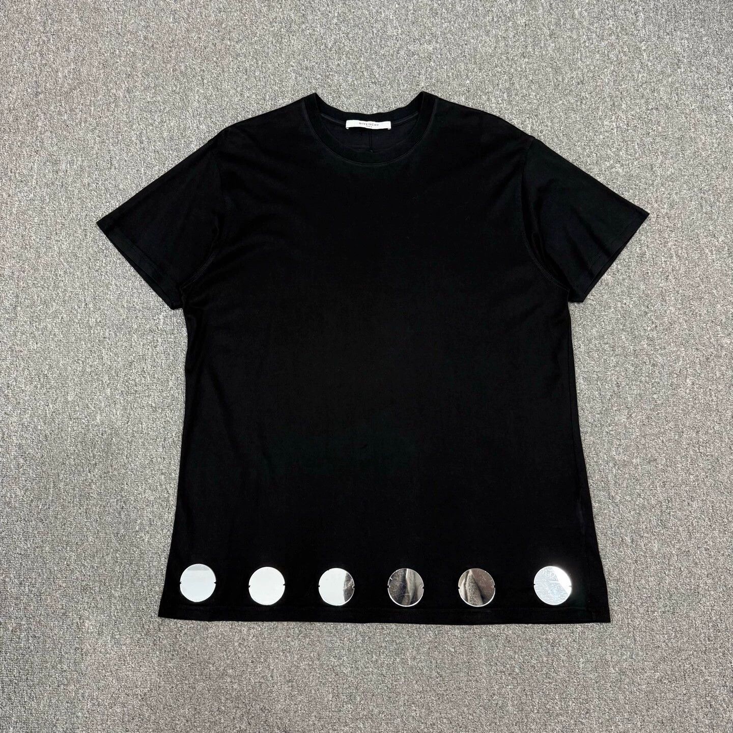 Givenchy Givenchy Black Mirror Reflective Short Sleeve Tee S Mint Size S / US 4 / IT 40 - 1 Thumbnail