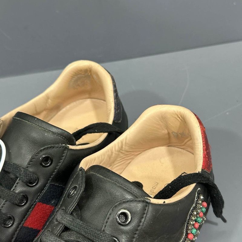 Gucci Gucci Black Fashion Sneakers with Embellishments Size US 6.5 / EU 39-40 - 6 Thumbnail