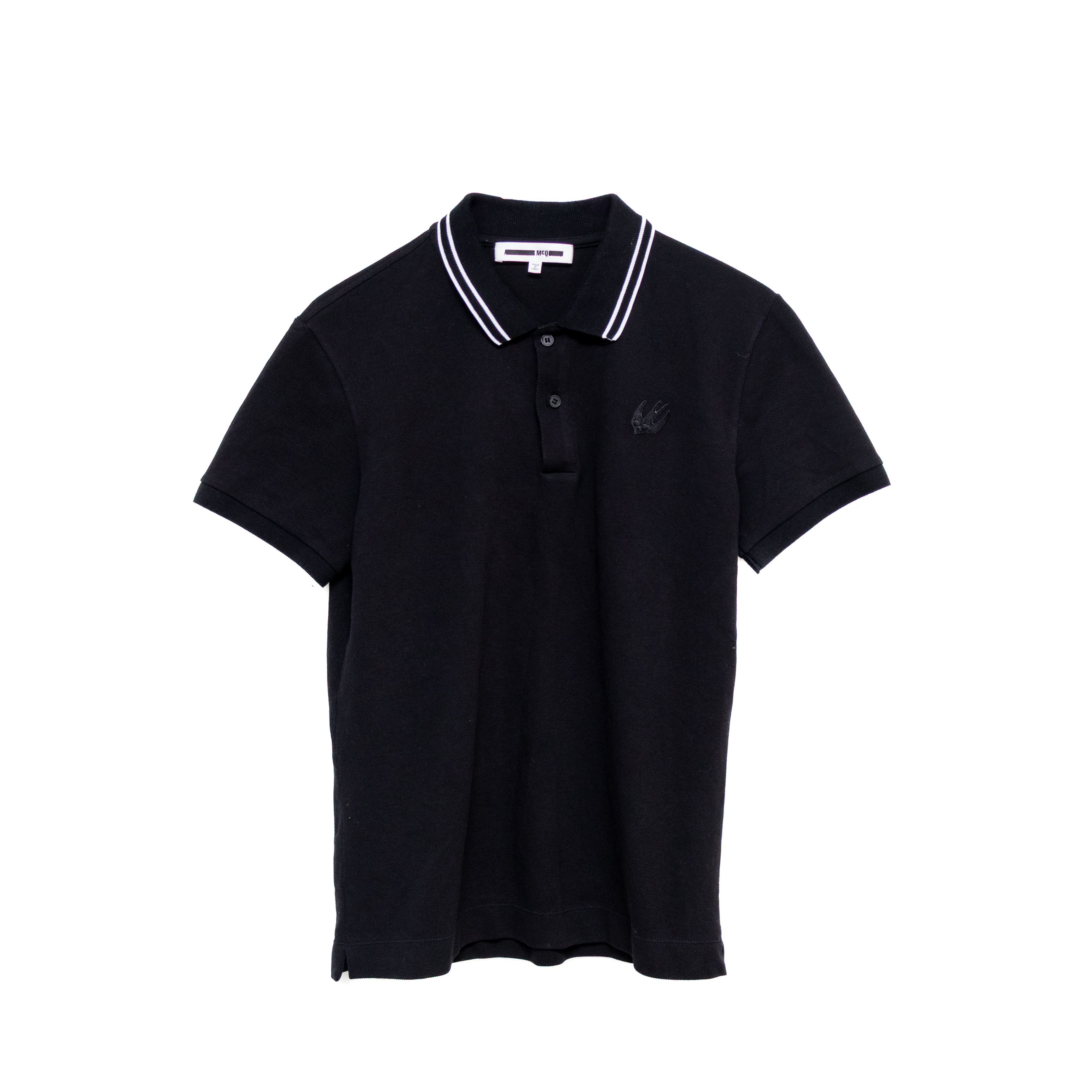 Alexander McQueen MCQ Alexander McQueen Men’s Black Polo Shirt – Size S Size US S / EU 44-46 / 1 - 2 Thumbnail