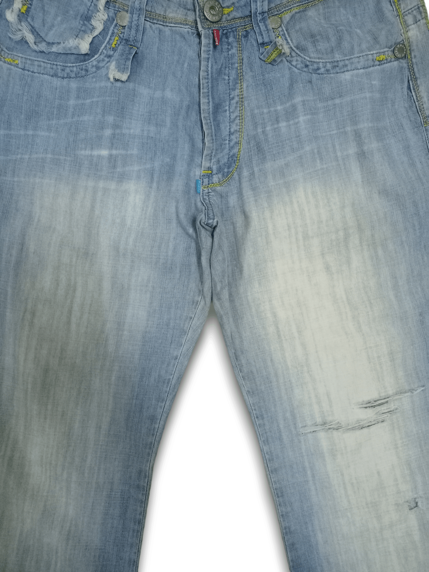 Other Vintage Mondo Jeans Light Wash Baggy Denim Pants Size US 33 - 8 Thumbnail
