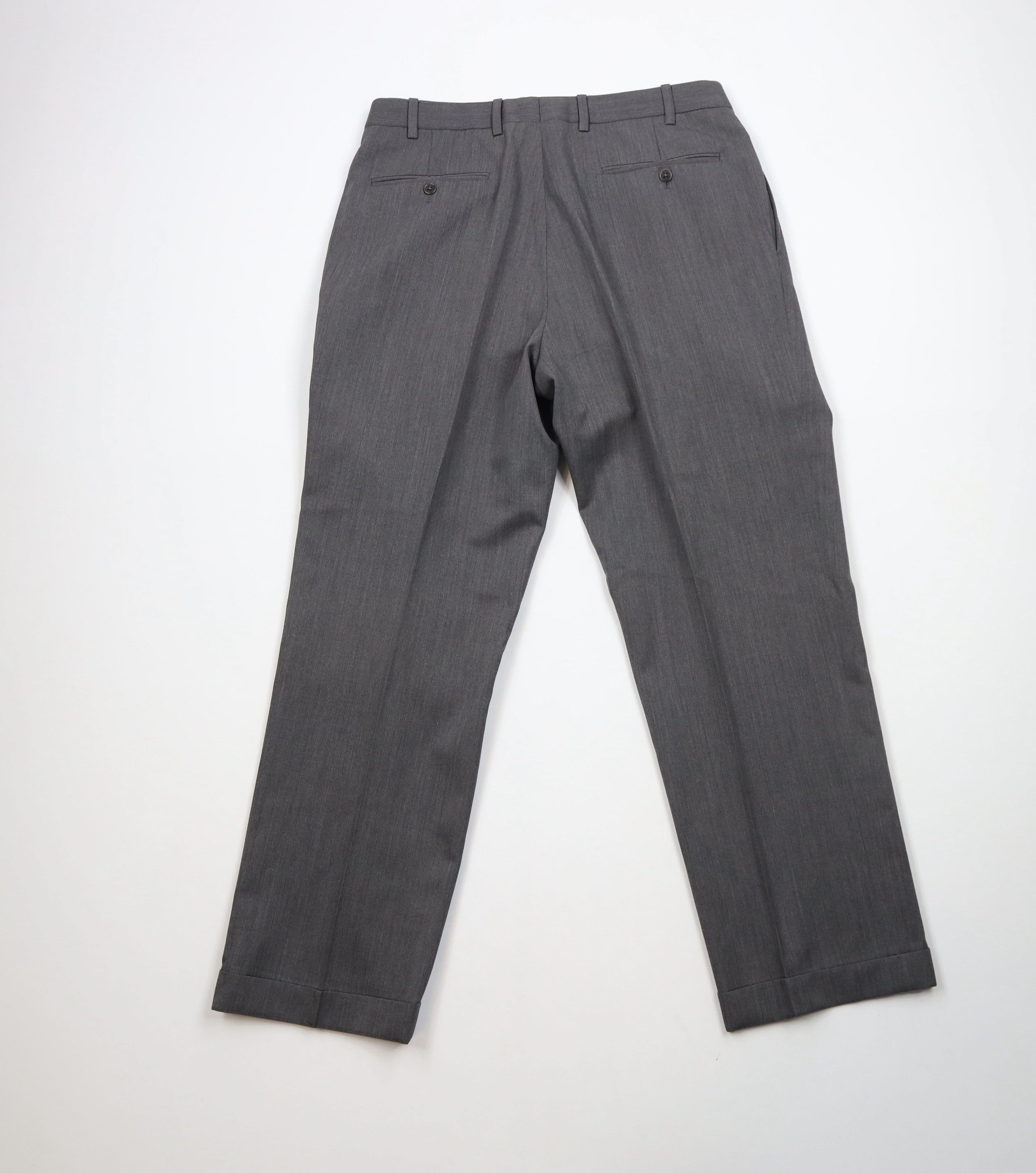 Brooks Brothers × Vintage Vintage Brooks Brothers Wide Leg Chino Pants Sharkskin Gray Size US 34 / EU 50 - 8 Thumbnail