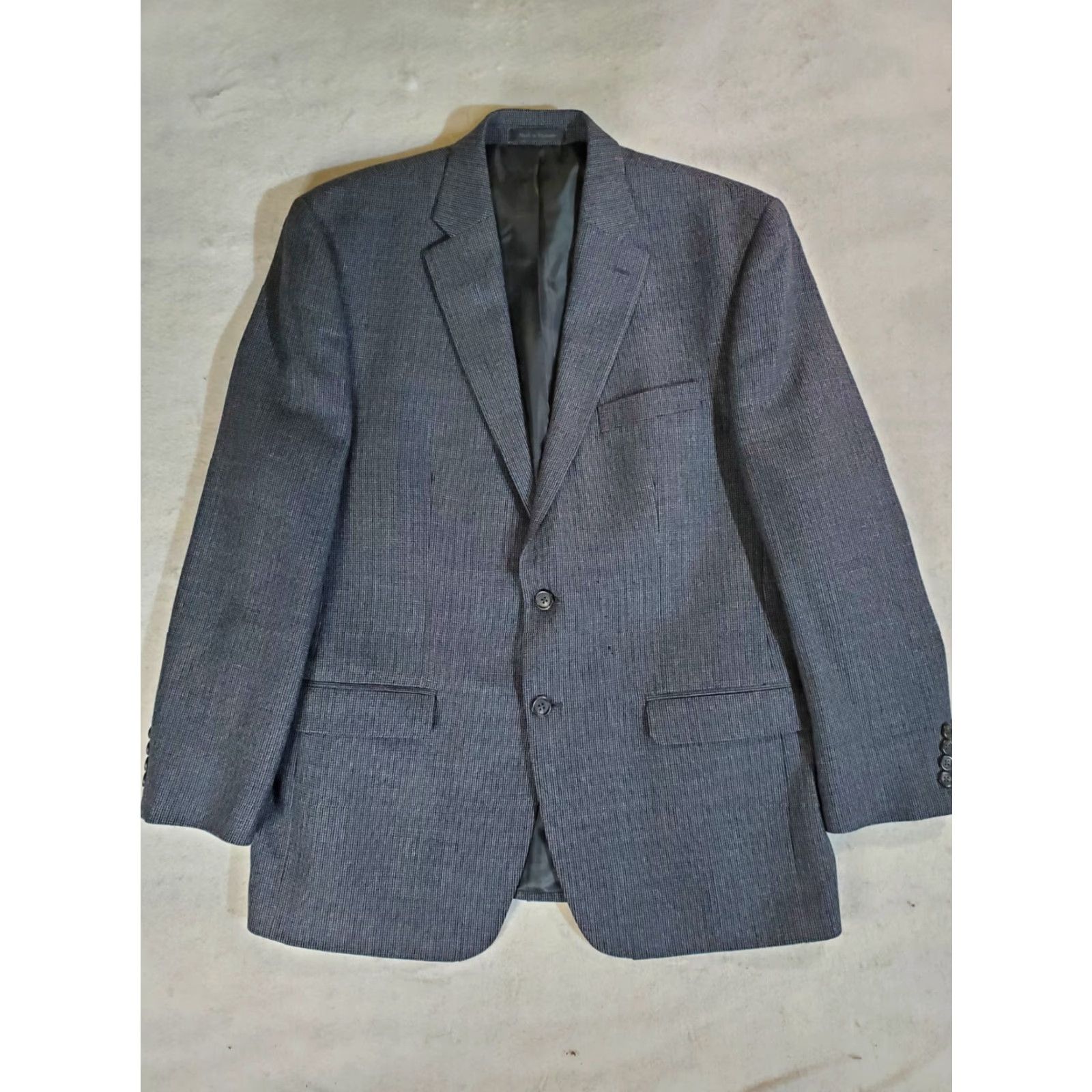 Chaps Chaps by Ralph Lauren Signature Gray 100% Wool Blazer Sport Coat Mens Size 44R Size 44R - 2 Thumbnail