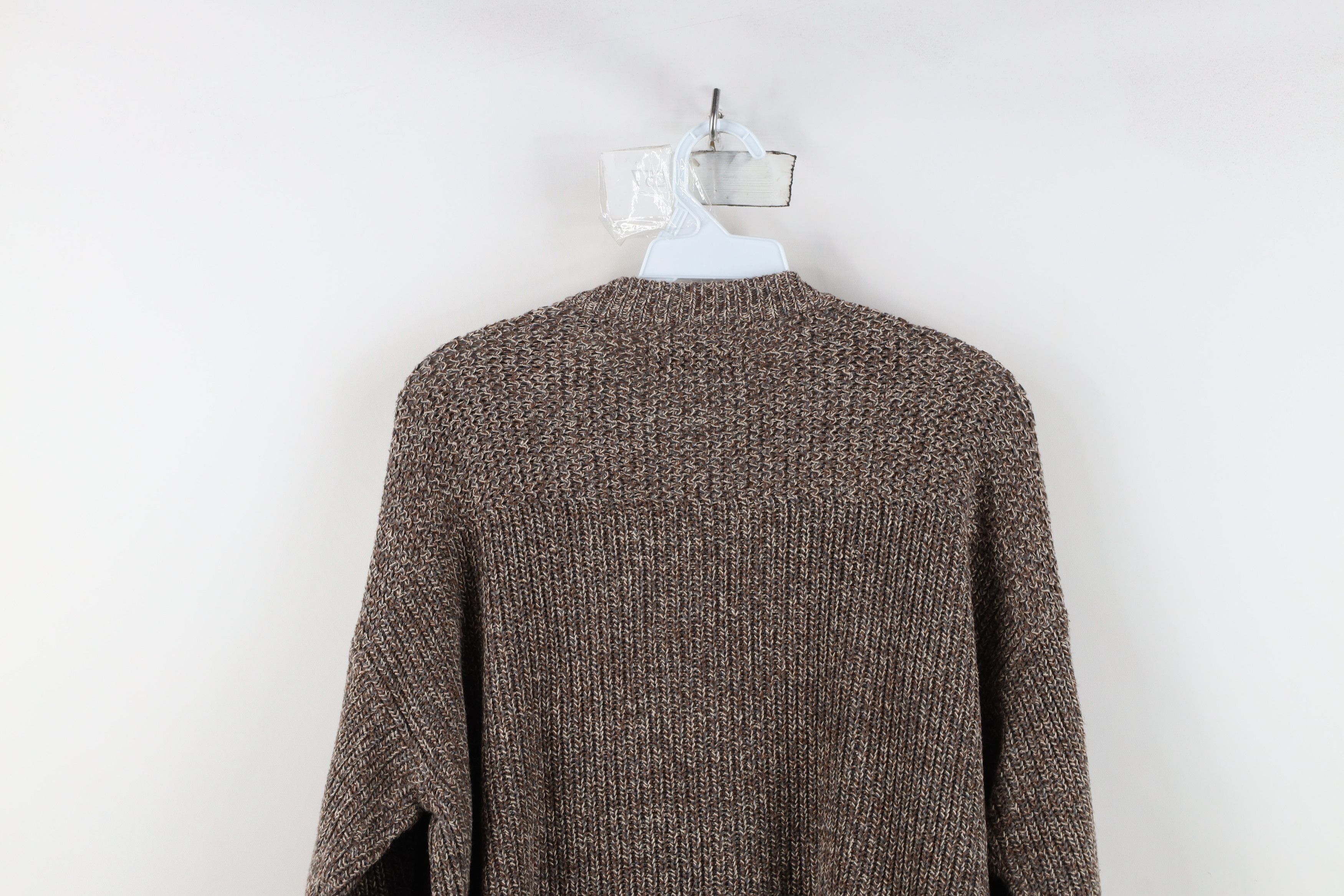 Vintage Vintage 90s Streetwear Ribbed Knit Henley Sweater Brown Size M / US 6-8 / IT 42-44 - 10 Thumbnail