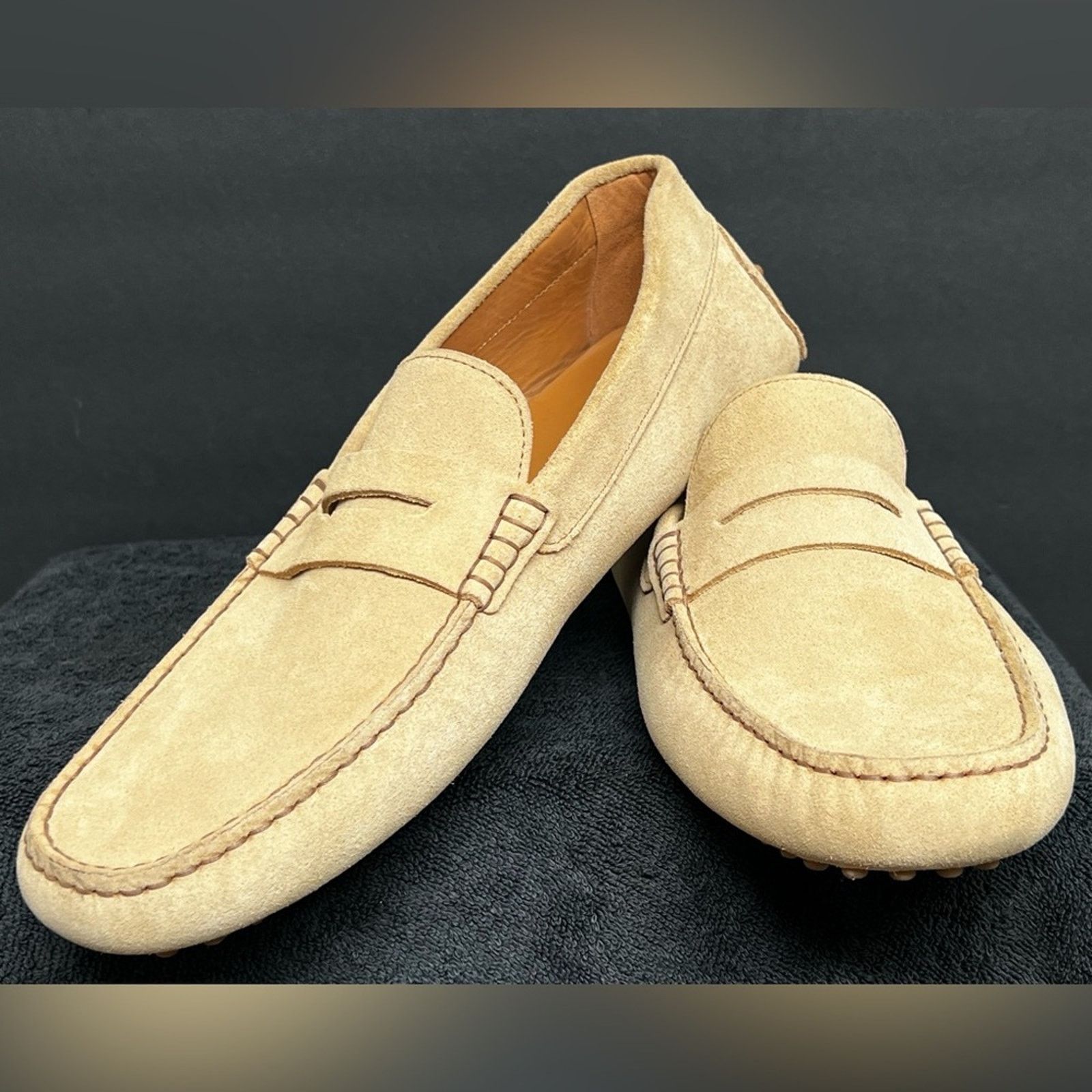 Oliver Cabell Oliver Cabell Sand Suede Driving Loafers Buttery Leather Size US 13 / EU 46 - 2 Thumbnail