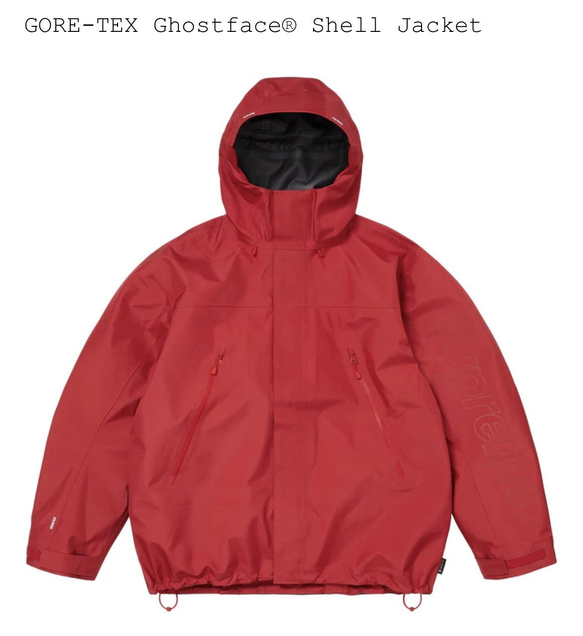 Supreme Supreme GORE-TEX Ghostface Shell Jacket Red SS26 Size Medium Size US M / EU 48-50 / 2 - 2 Thumbnail