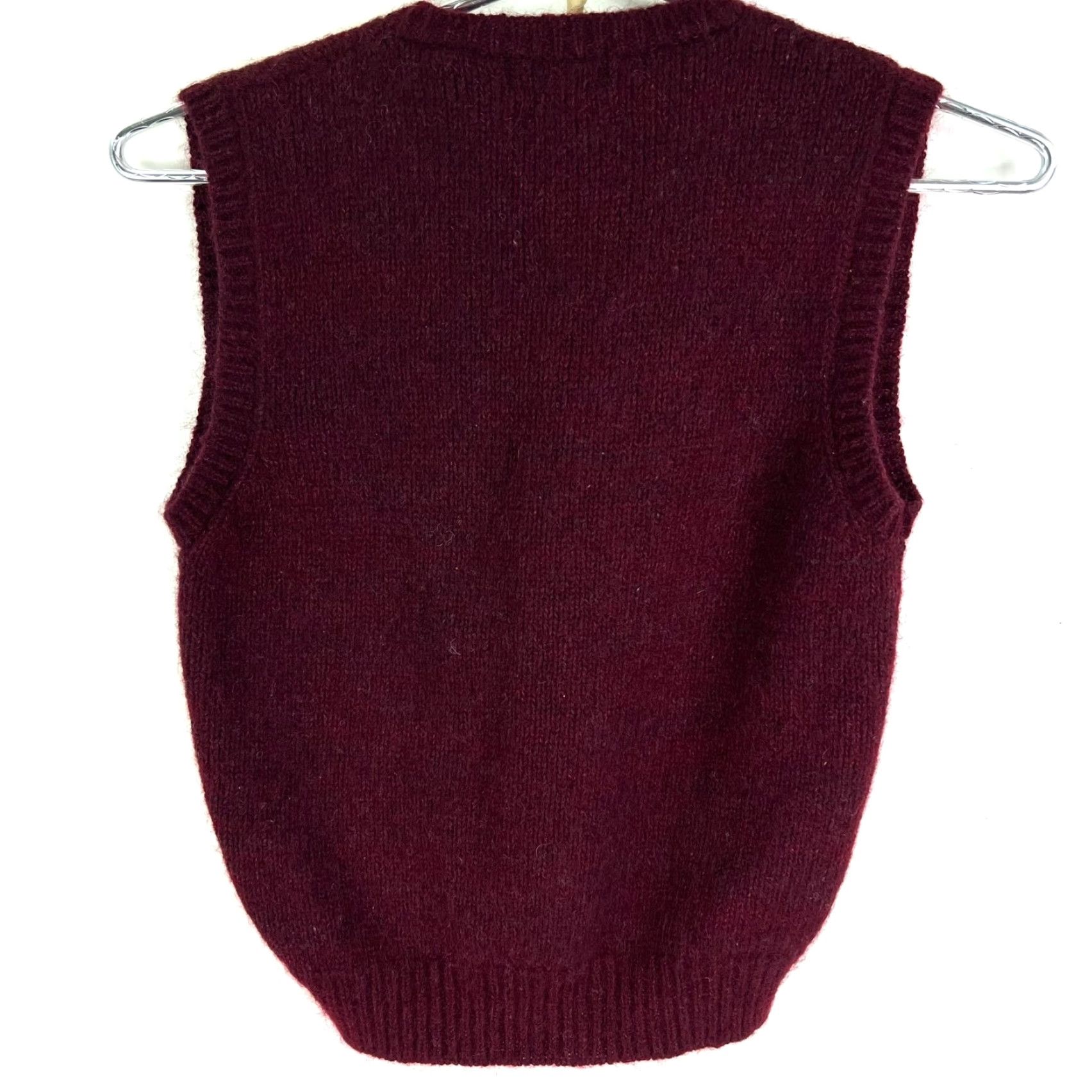 Vintage VINTAGE Marshall Field's New Traditions Wool Blend Sweater Vest Mens M Maroon Size US M / EU 48-50 / 2 - 7 Thumbnail