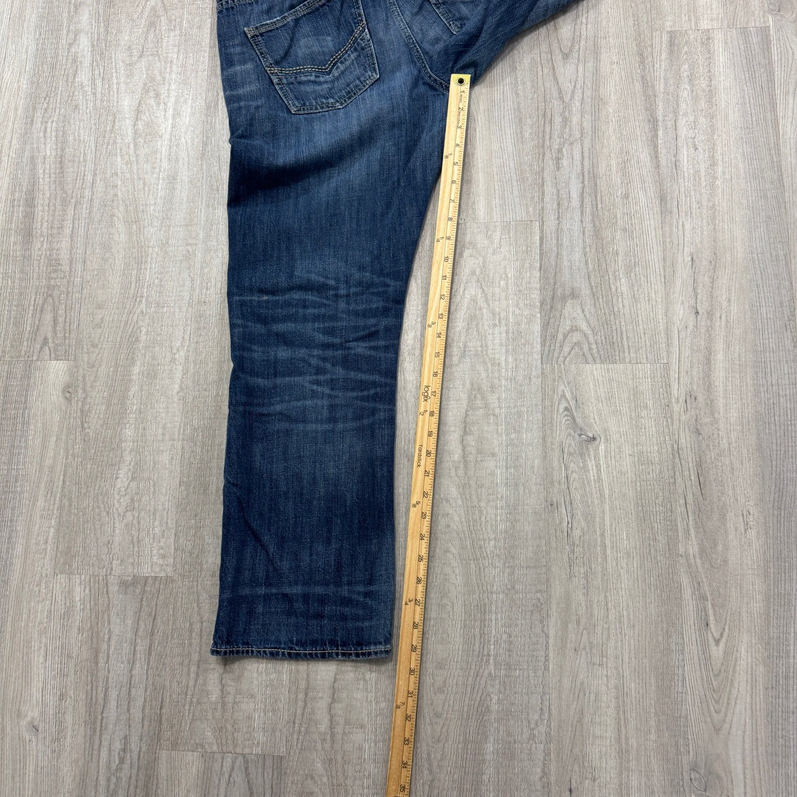 BKE BKE Welder Jeans Men's 34S (Fits 34x29) Blue Denim Cotton Size US 34 / EU 50 - 12 Thumbnail