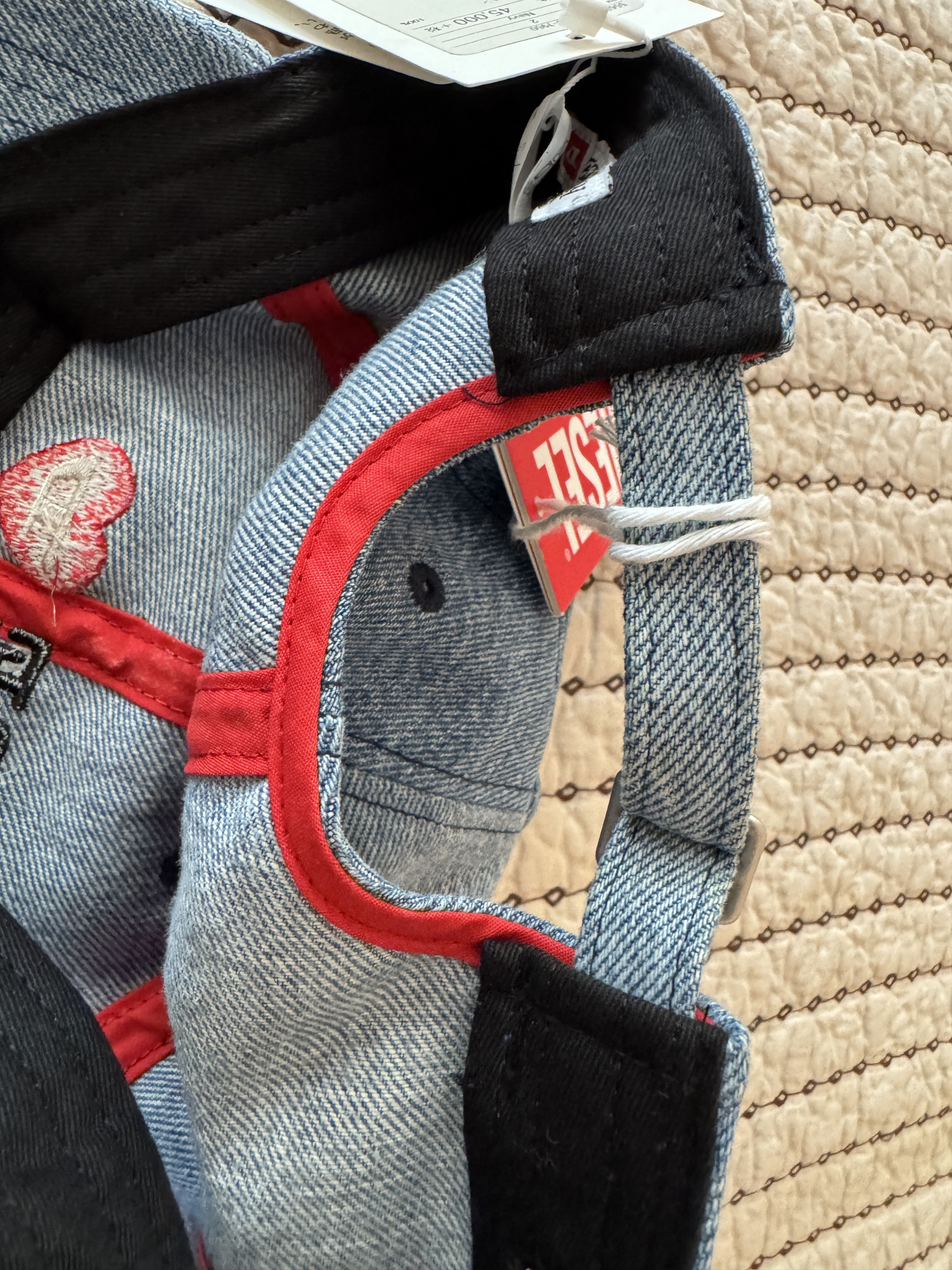 READYMADE READYMADE x DIESEL ONE-OF-A-KIND REPURPOSED DENIM HAT OS NEW Size ONE SIZE - 17 Thumbnail