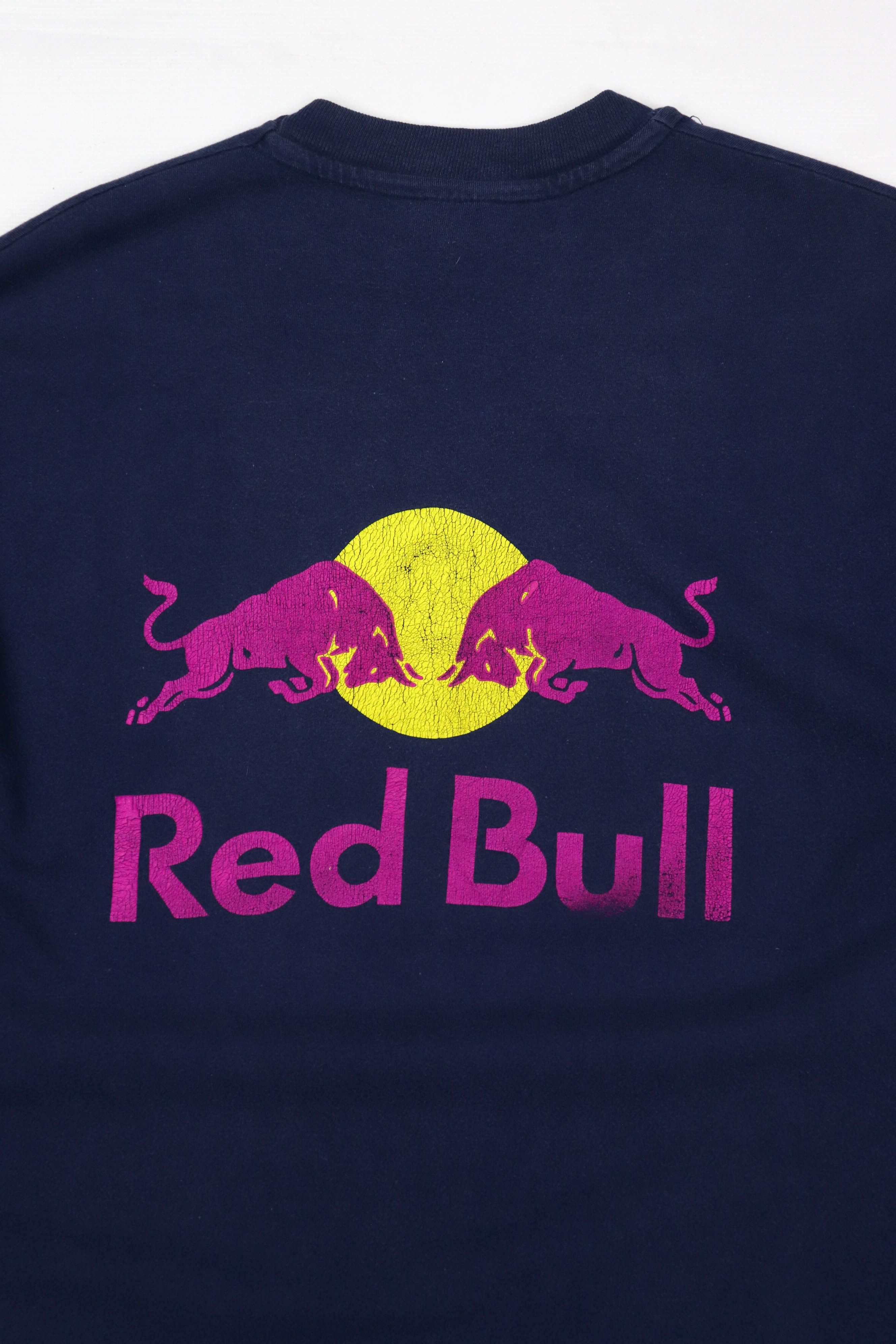 Red Bull Red Bull Vintage 90s Made in USA Sun Faded Graphics T-shirt Size US XL / EU 56 / 4 - 4 Thumbnail
