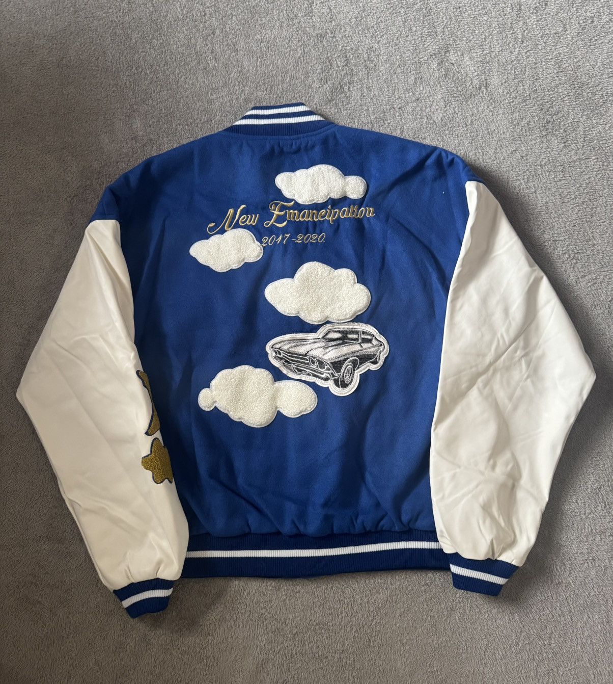 Other HarshandCruel Embroidered Clouds Woolen Varsity Jacket Size US M / EU 48-50 / 2 - 5 Thumbnail