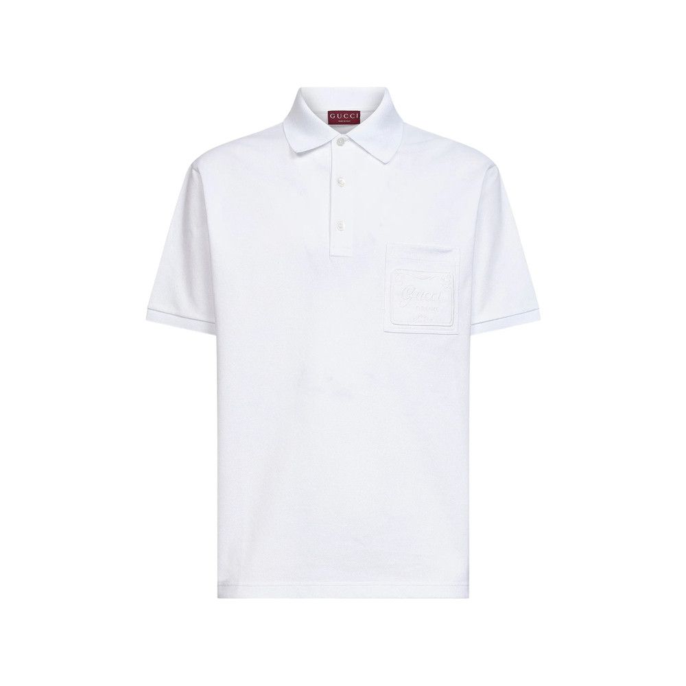 Gucci Gucci WHITE Polo Shirts Size US M / EU 48-50 / 2 - 1 Thumbnail