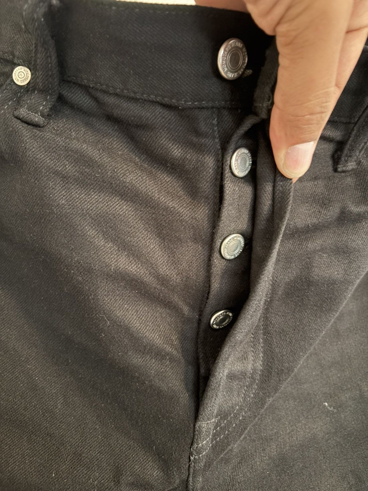 Momotaro Jeans Momotaro Wide Fit Black Button Fly Jeans - 36 Size US 36 / EU 52 - 4 Thumbnail