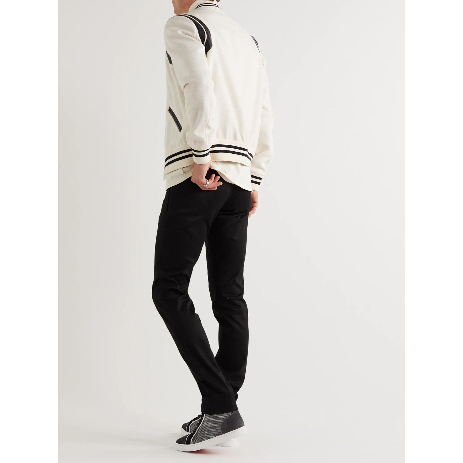 Christian Louboutin Christian Louboutin Louis Orlato Flat Black Grey White Size US 15 / EU 48 - 7 Thumbnail