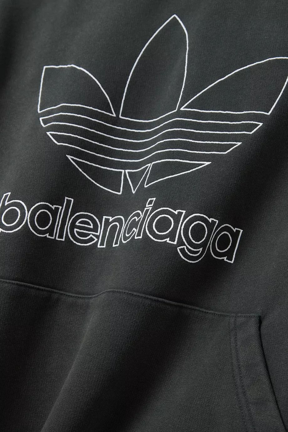 Adidas × Balenciaga o1s1wg110824 Large Fit Hoodie in Cotton Terry in Green Size US L / EU 52-54 / 3 - 3 Thumbnail
