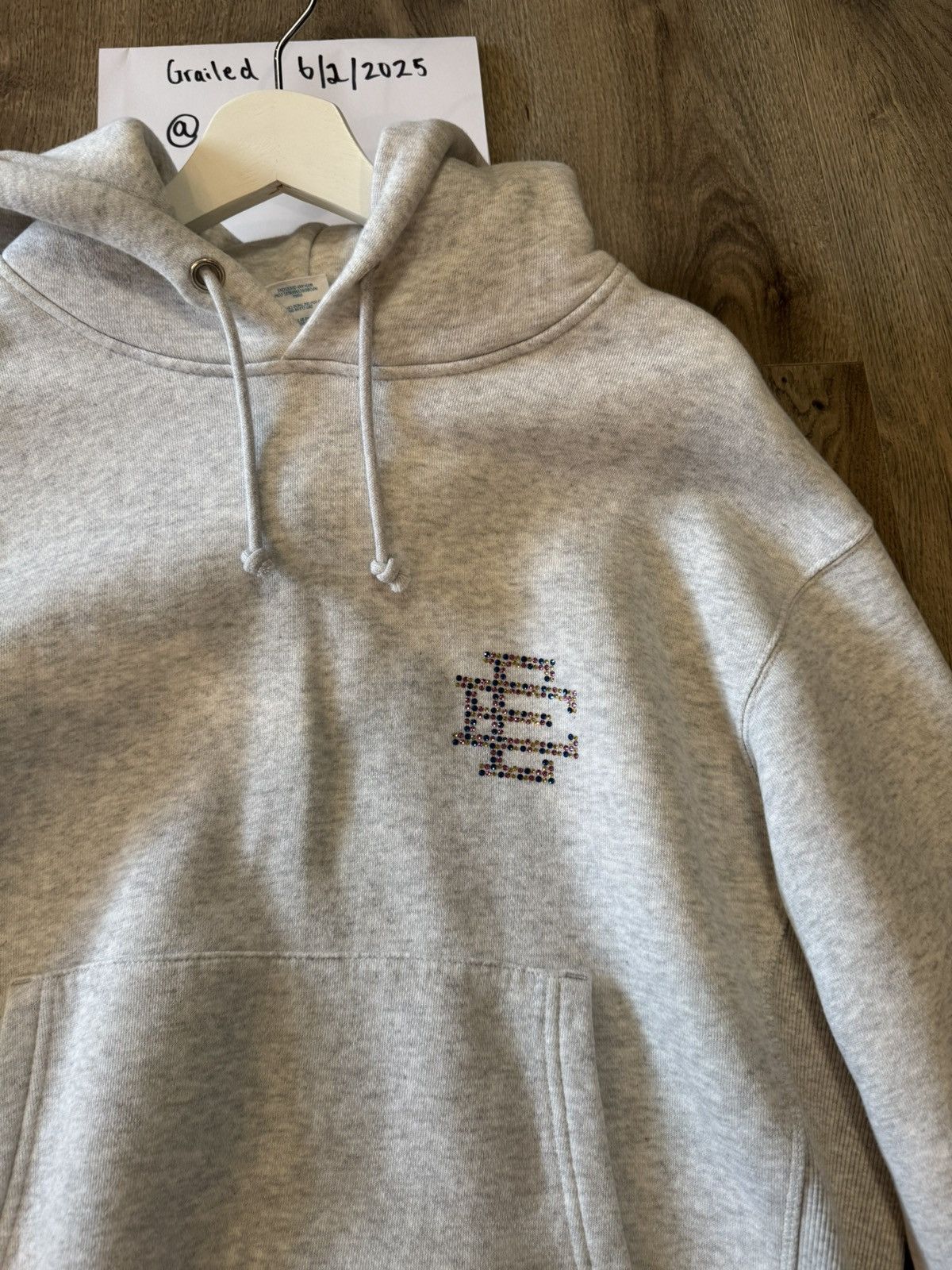 Eric Emanuel Eric Emanuel Grey Swarovski Collab Hoodie Size US S / EU 44-46 / 1 - 2 Thumbnail