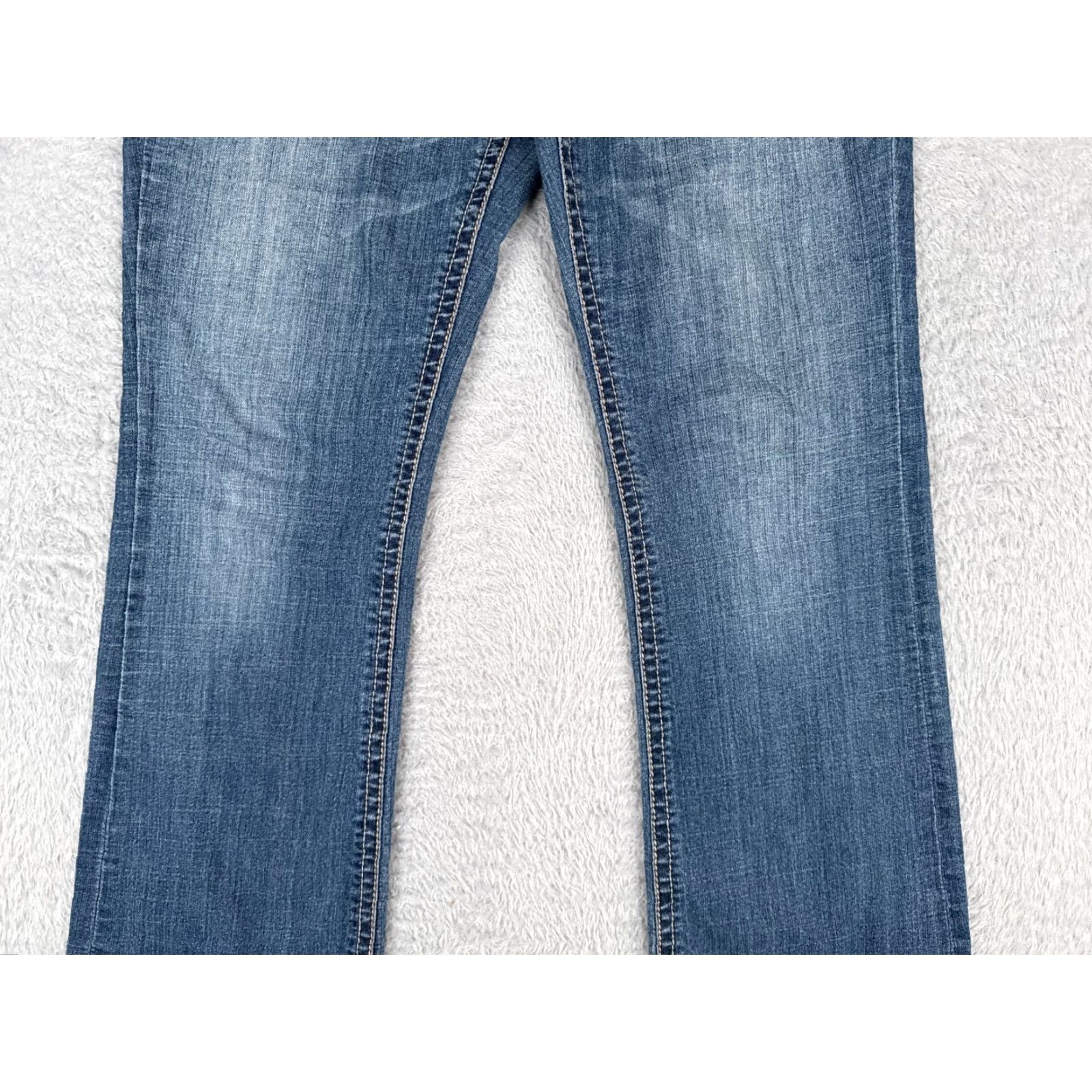 Vintage ANA Jeans Women 12 Blue Denim Med Wash Bootcut Mid Cotton Blend 32x32 Size 34" / US 12 / IT 48 - 3 Thumbnail