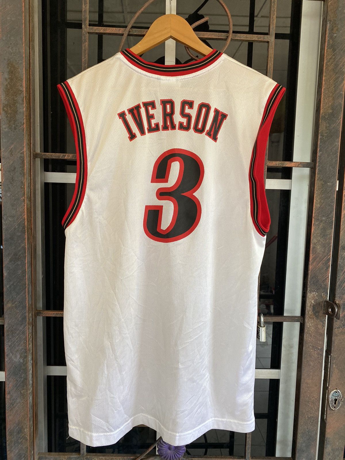 Reebok Vintage Allen Iverson 76ers Reebok Hardwood Classics Jersey Size US M / EU 48-50 / 2 - 2 Thumbnail