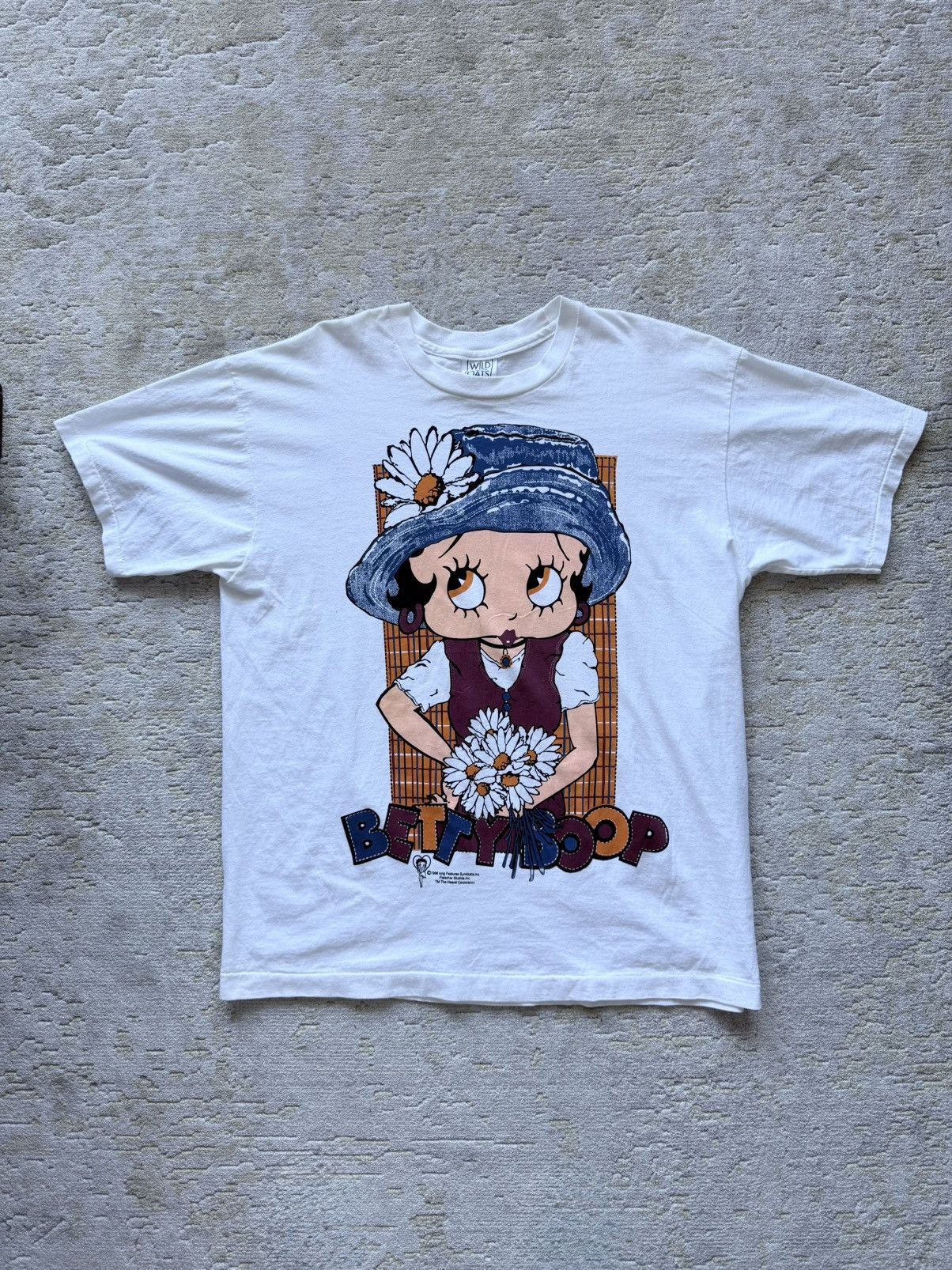 Other Vintage 1996 Betty Boop Daisy Flowers Cartoon Graphic Tee Size US XL / EU 56 / 4 - 1 Thumbnail