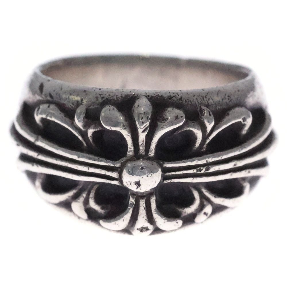 CHROME HEARTS Floral Cross Ring Silver BCA346