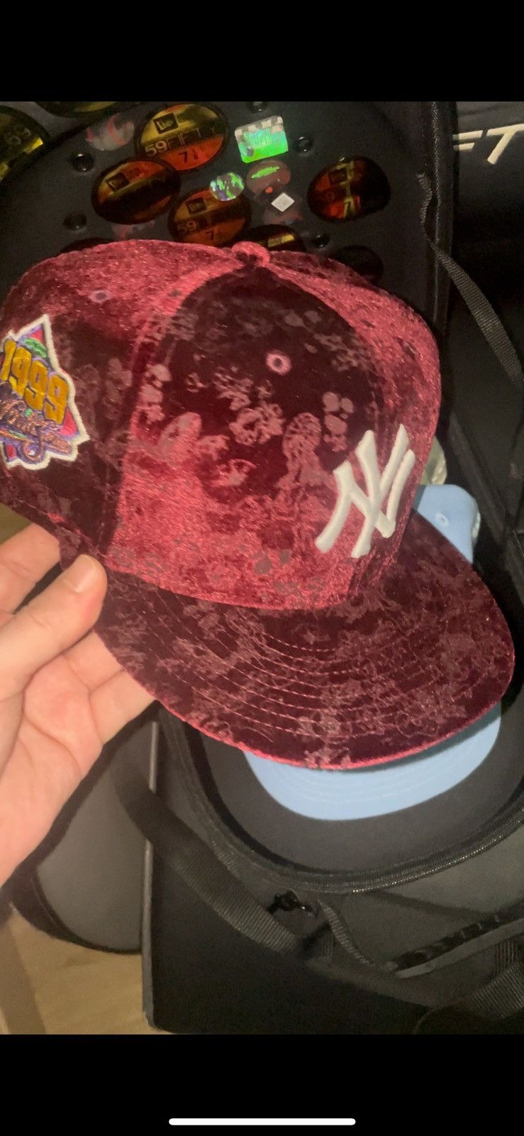Hat Club × New Era SAKURA PACK NY YANKEES RED VELVET SIZE 8 Size 46 - 6 Thumbnail