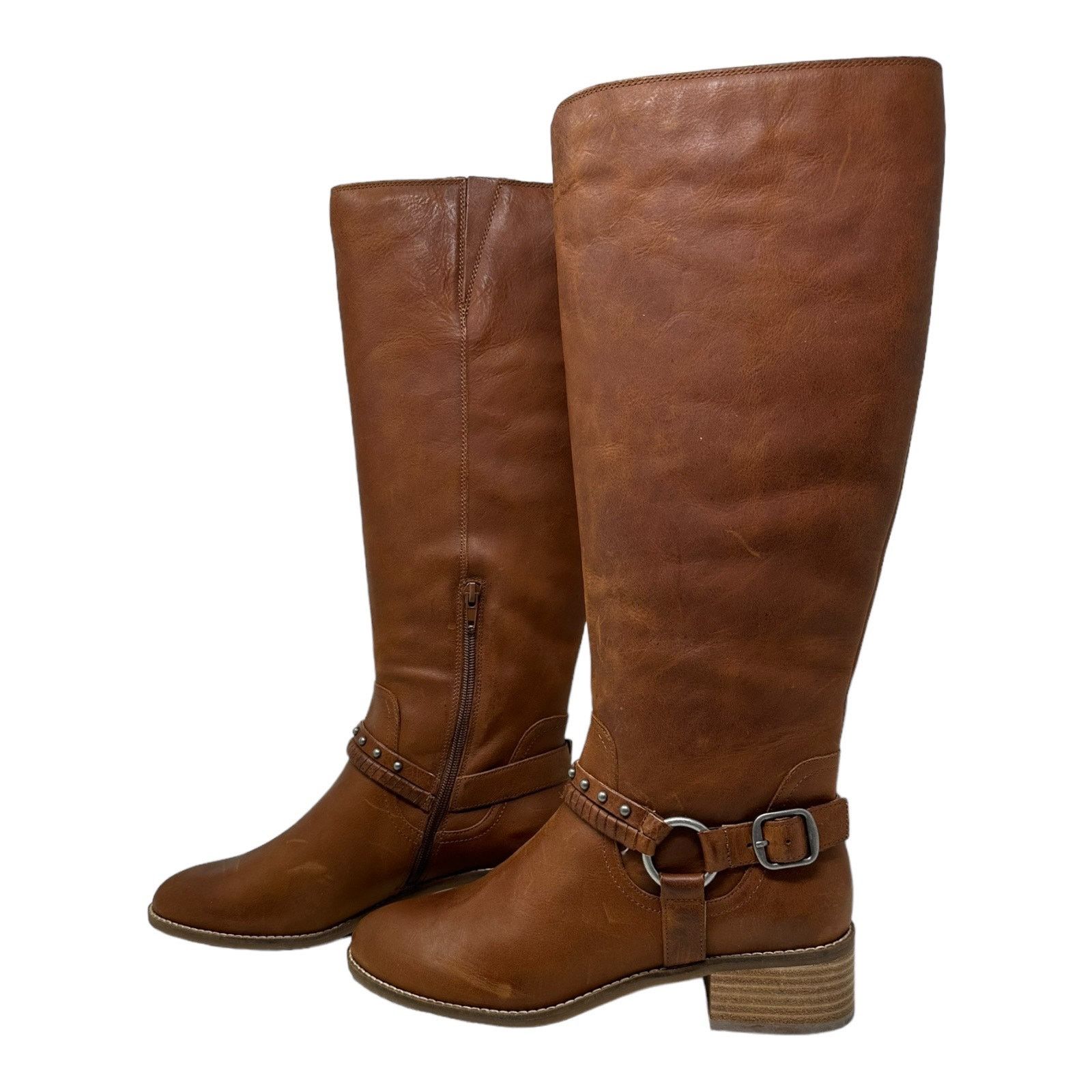 Lucky Brand Lucky Brand Brown Leather Karesi Equestrian Boot size 9.5 Size US 9.5 / IT 39.5 - 19 Thumbnail