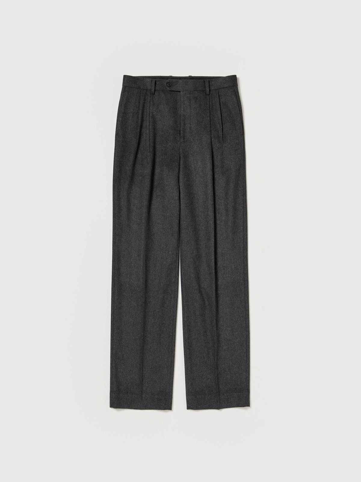 パンツ CASHMERE MOLESKIN TWO-TUCK SLACKS 4 4 パンツ TWO-TUCK CASHMERE MOLESKIN SLACKS