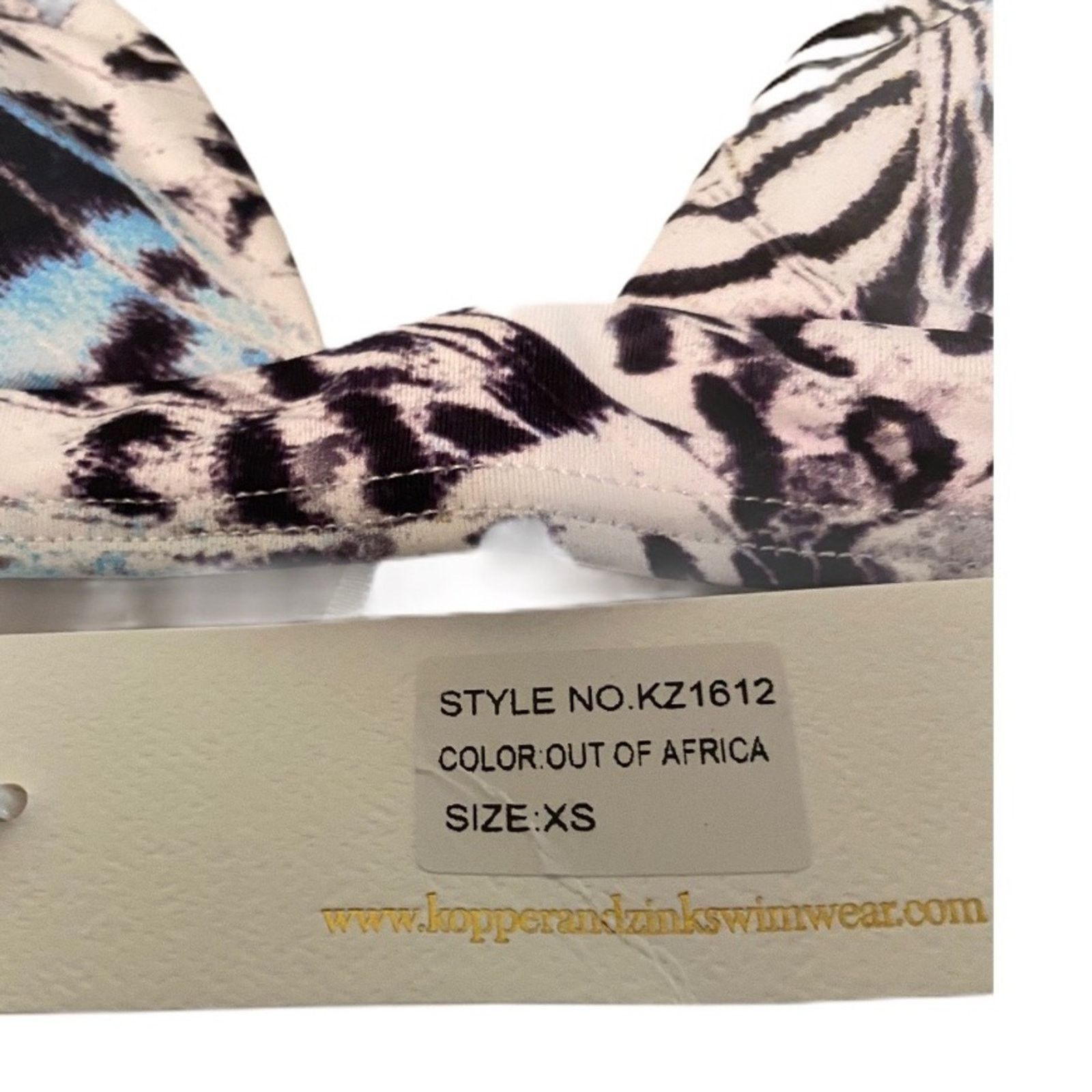REVOLVE Revolve Kopper and Zink Out of Africa Bikini Top Size XS Size ONE SIZE - 7 Thumbnail