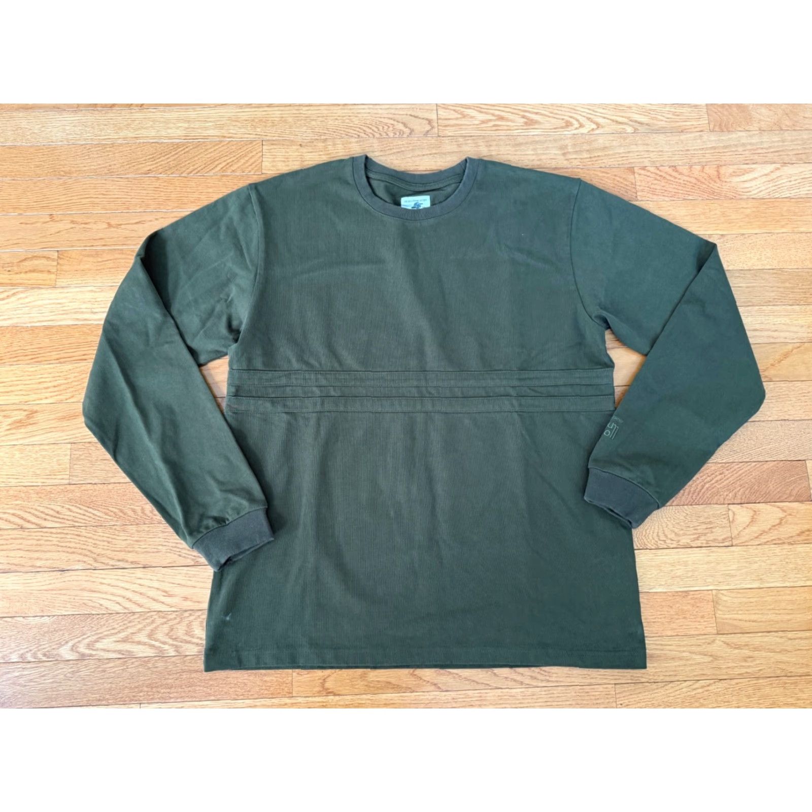 Adsum Adsum Crewneck Sweatshirt Green Canada Mens L Olive Green EUC Logo Knit Pullover Long Sleeve Size US L / EU 52-54 / 3 - 2 Thumbnail