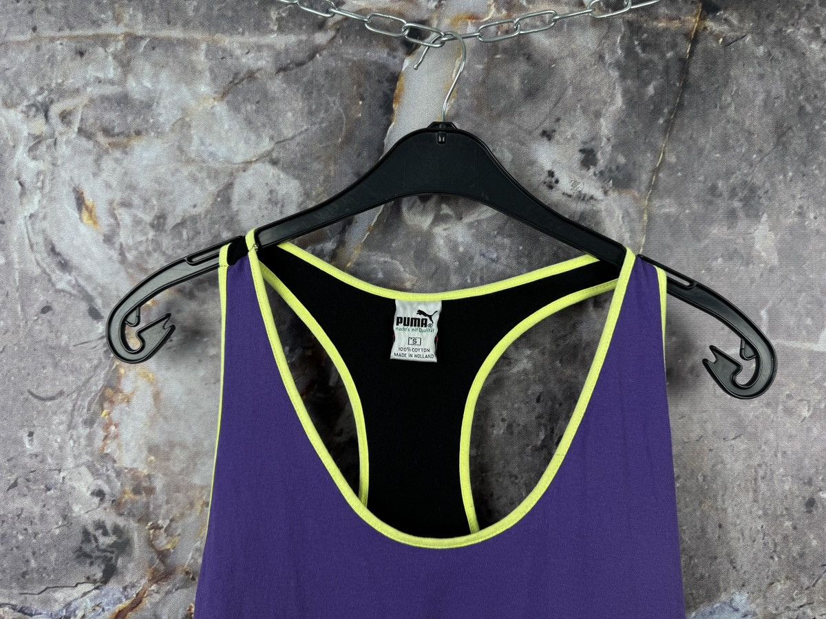 Puma Puma International Vintage Tank Top Purple Neon 90s Y2K Size US S / EU 44-46 / 1 - 2 Thumbnail