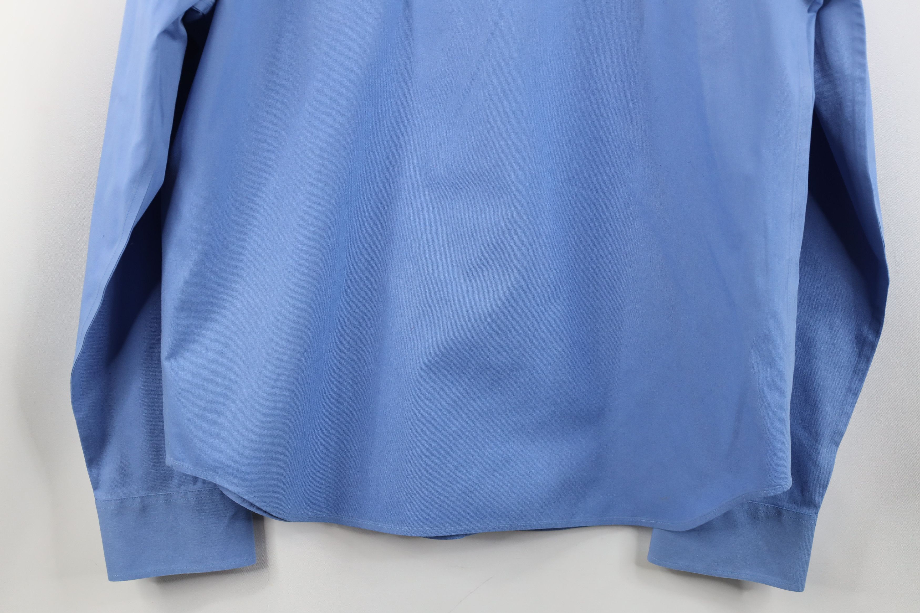 Polo Ralph Lauren Deadstock Vintage 90s Ralph Lauren Button Shirt French Blue Size L / US 10 / IT 46 - 12 Thumbnail