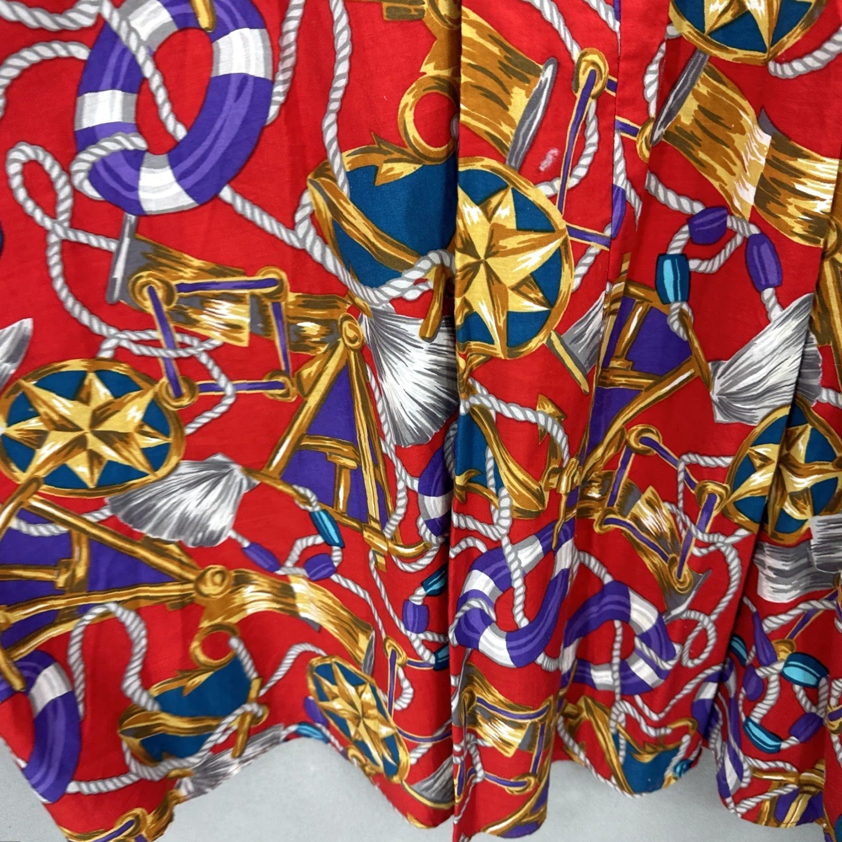 Vintage VINTAGE Tumbleweeds Maxi Skirt Women Large Red 70s Boho Prairie Cottagecore Y2K 90s Fashion Size 36" / US 14 / IT 50 - 6 Thumbnail