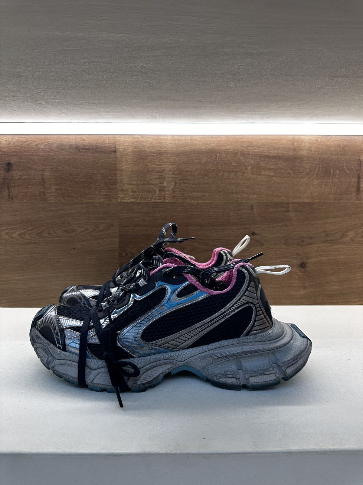 Balenciaga Balenciaga 3XL Sneakers Black/Silver/Pink Size US 9 / EU 42 - 1 Thumbnail