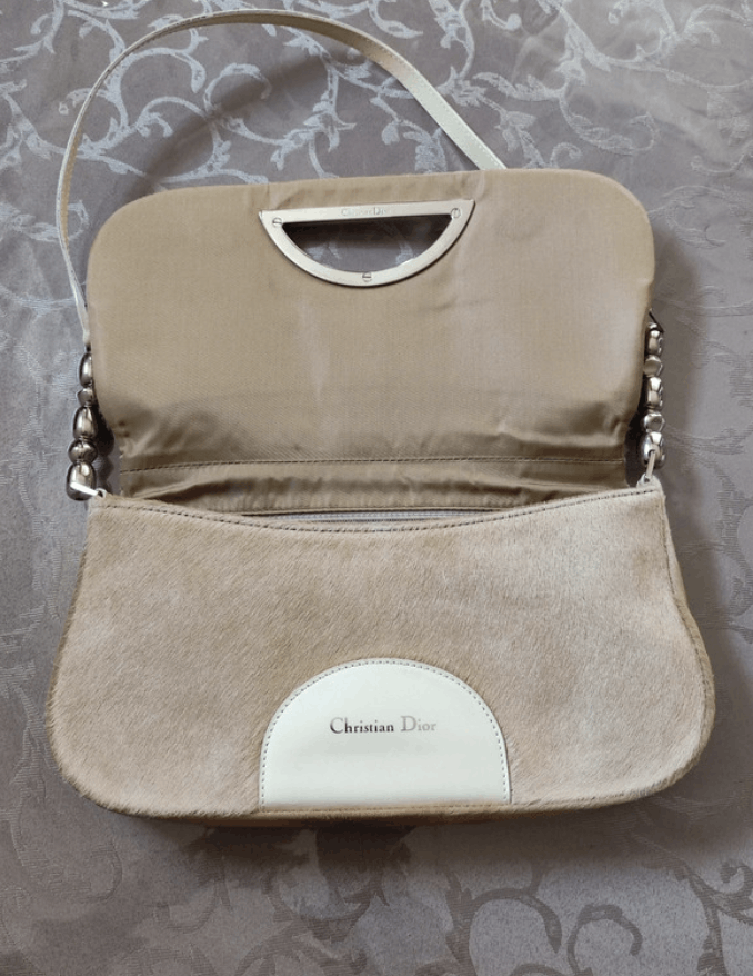 Christian Dior Monsieur × Dior Dior Bag Malice Saddle Shoulder Hodo Fur Leather 90s EX0031 Size ONE SIZE - 13 Thumbnail