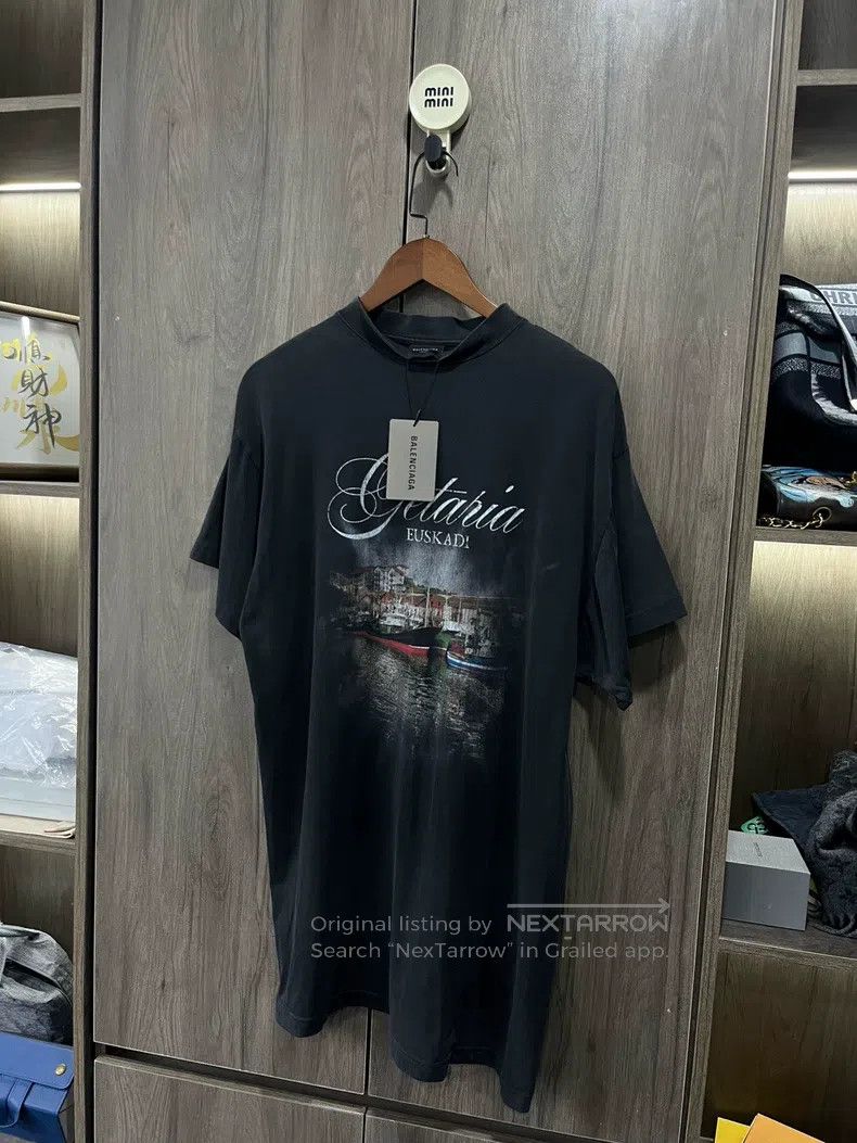 Balenciaga Balenciaga Night view letter print round neck short sleeve Size US S / EU 44-46 / 1 - 4 Thumbnail