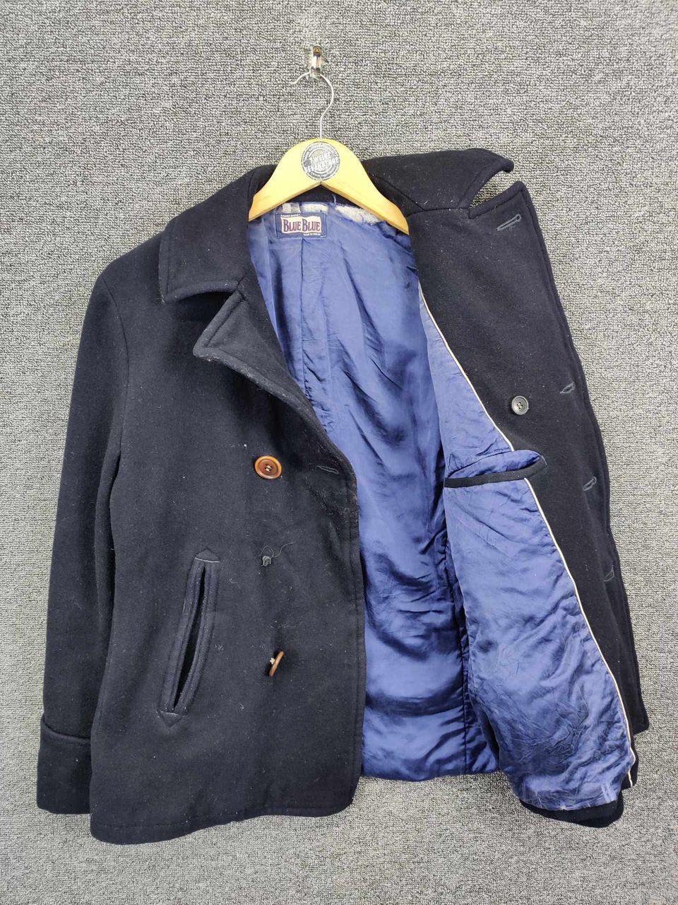 Blue Blue Japan Vintage Blue Blue Japan Double Breasted Wool Coat Size US M / EU 48-50 / 2 - 7 Thumbnail