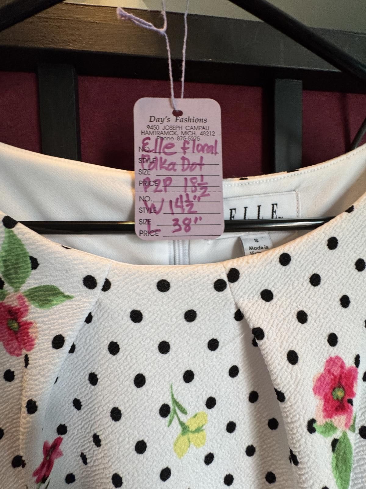 Ellesse Elle Floral Polka Dot Dress Size small Size S / US 4 / IT 40 - 5 Thumbnail