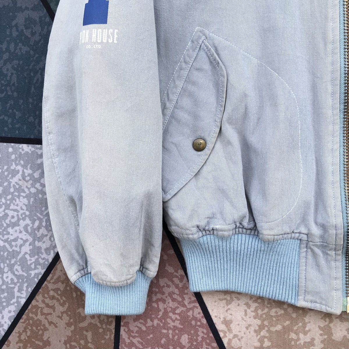 Pink House Vintage Pink House Sun Faded Bomber Jacket Size US M / EU 48-50 / 2 - 6 Thumbnail