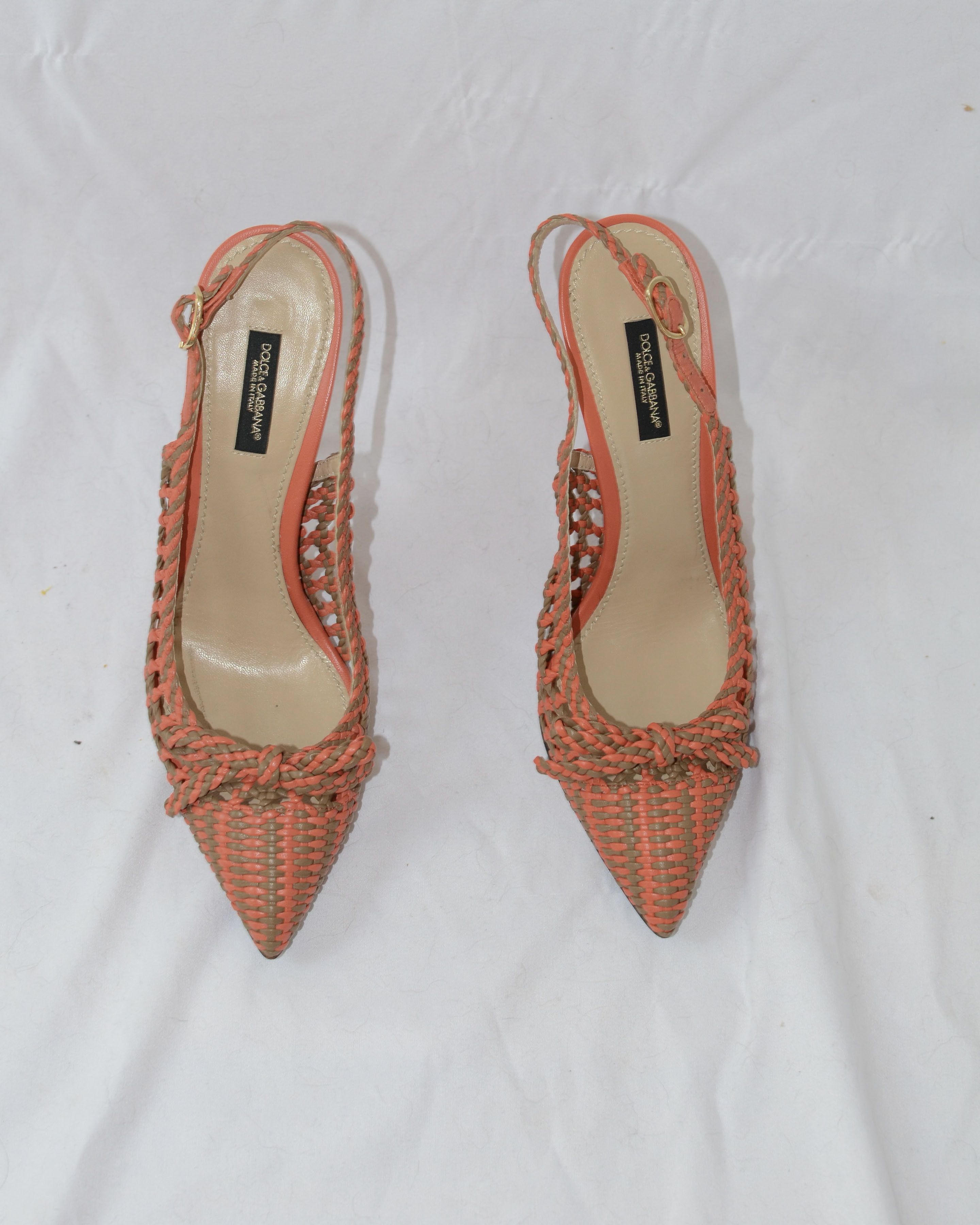Dolce & Gabbana Dolce & Gabbana Weaved Closed Toe Pumps Size US 8 / IT 38 - 3 Thumbnail