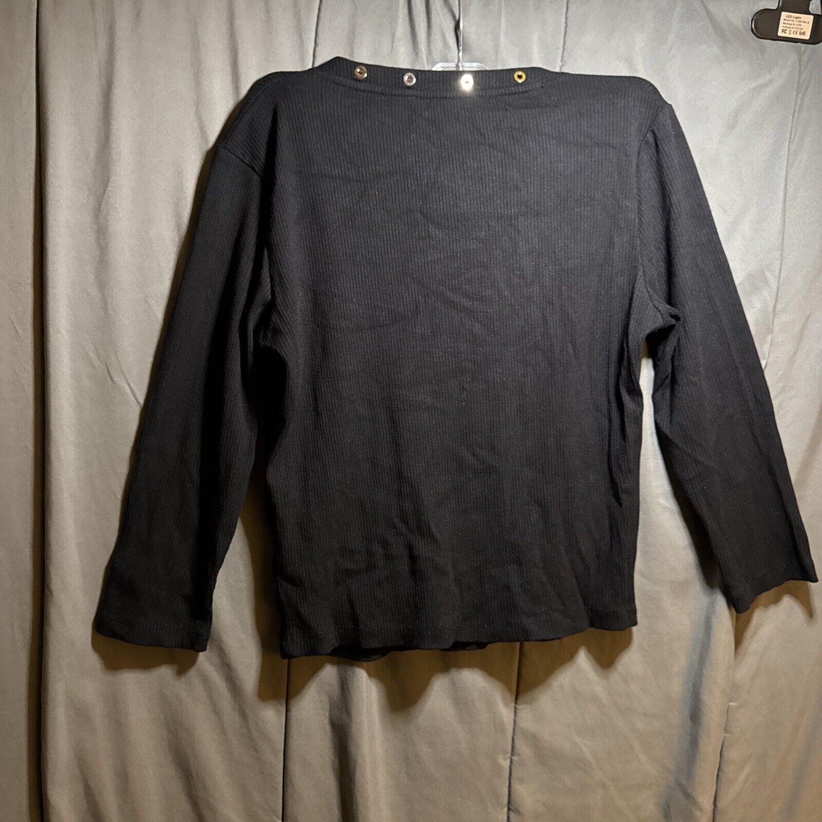 Other Vero Moda Minder Rib Jersey Women Size Large Black 3/4 Sleev Size L / US 10 / IT 46 - 6 Thumbnail